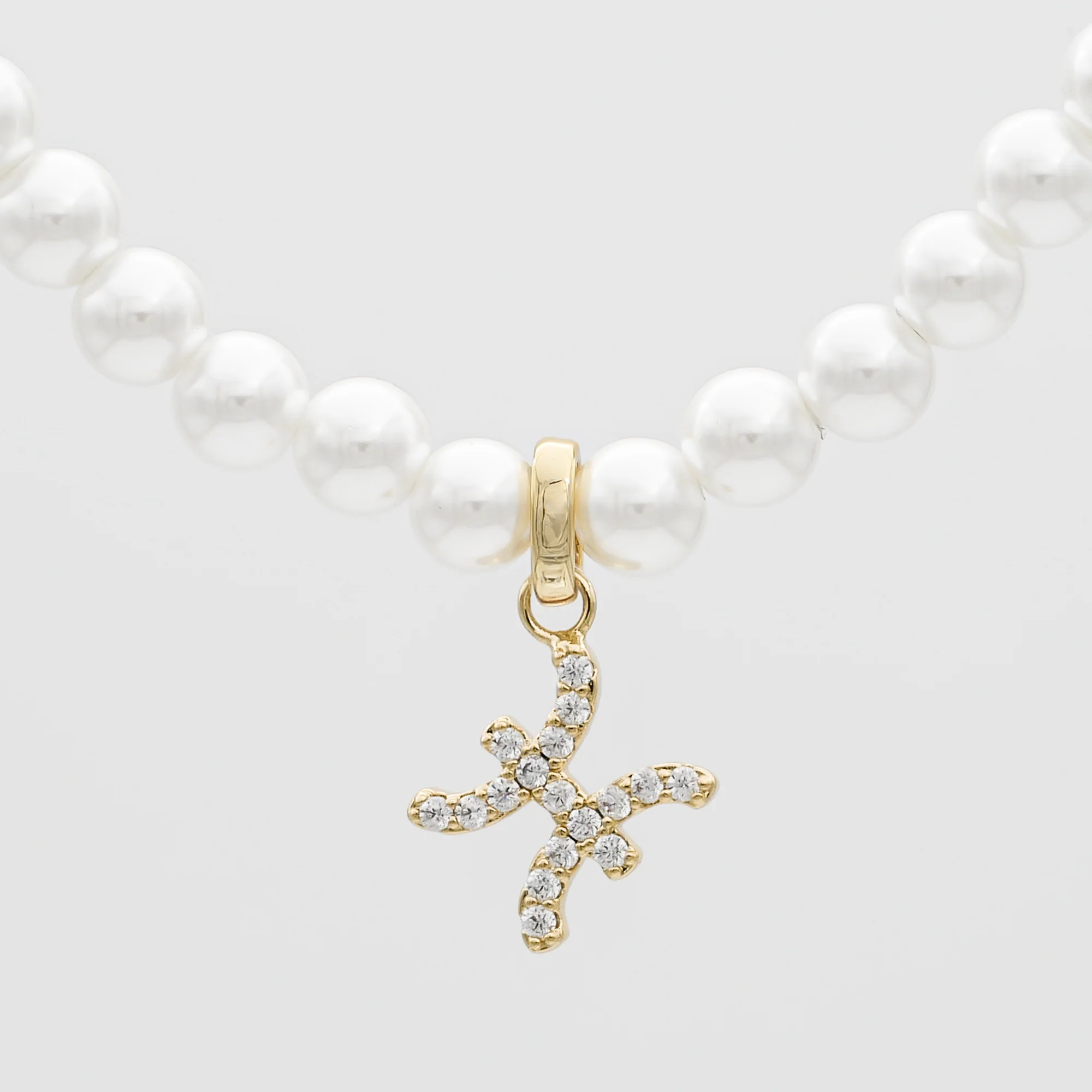 Pave Pearl Zodiac Necklace - Image 15