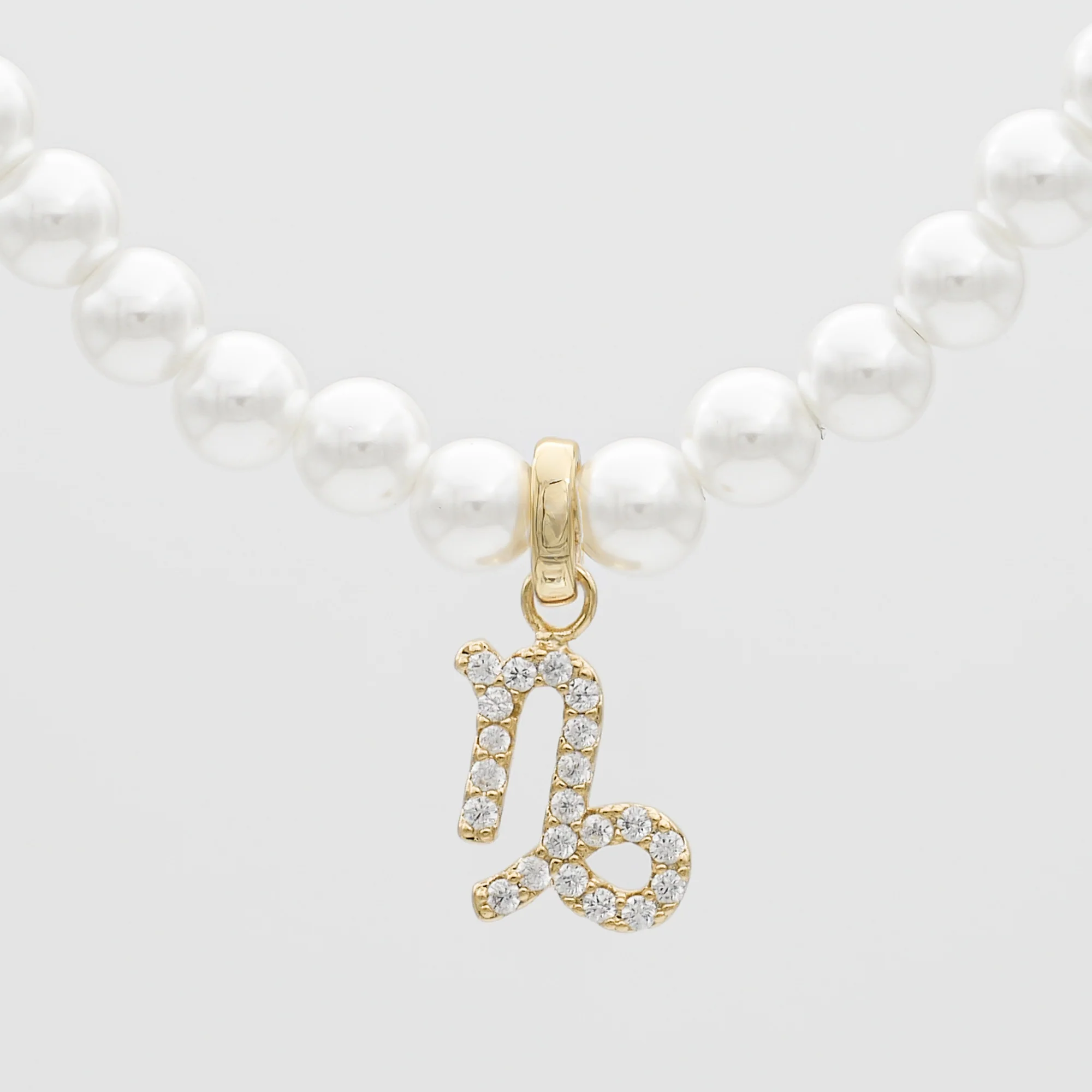Pave Pearl Zodiac Necklace - Image 16