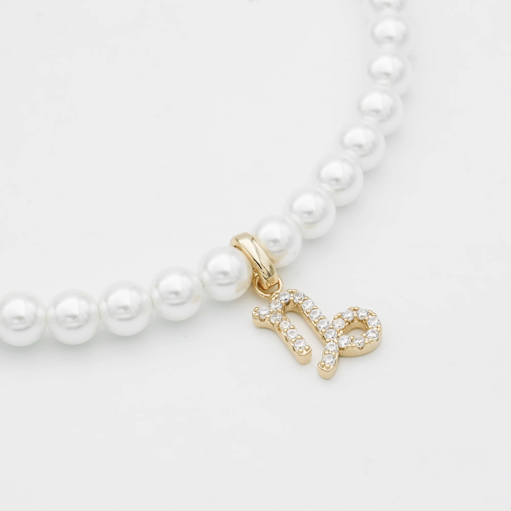 Pave Pearl Zodiac Necklace - Image 17