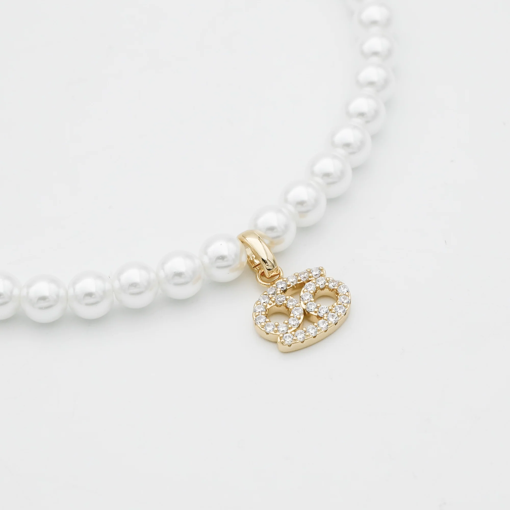 Pave Pearl Zodiac Necklace - Image 19