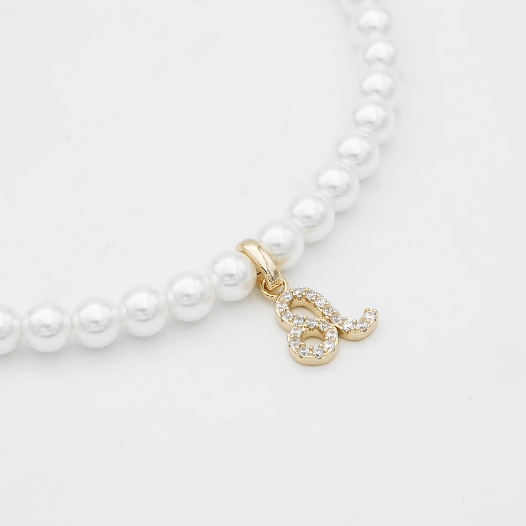 Pave Pearl Zodiac Necklace - Image 20