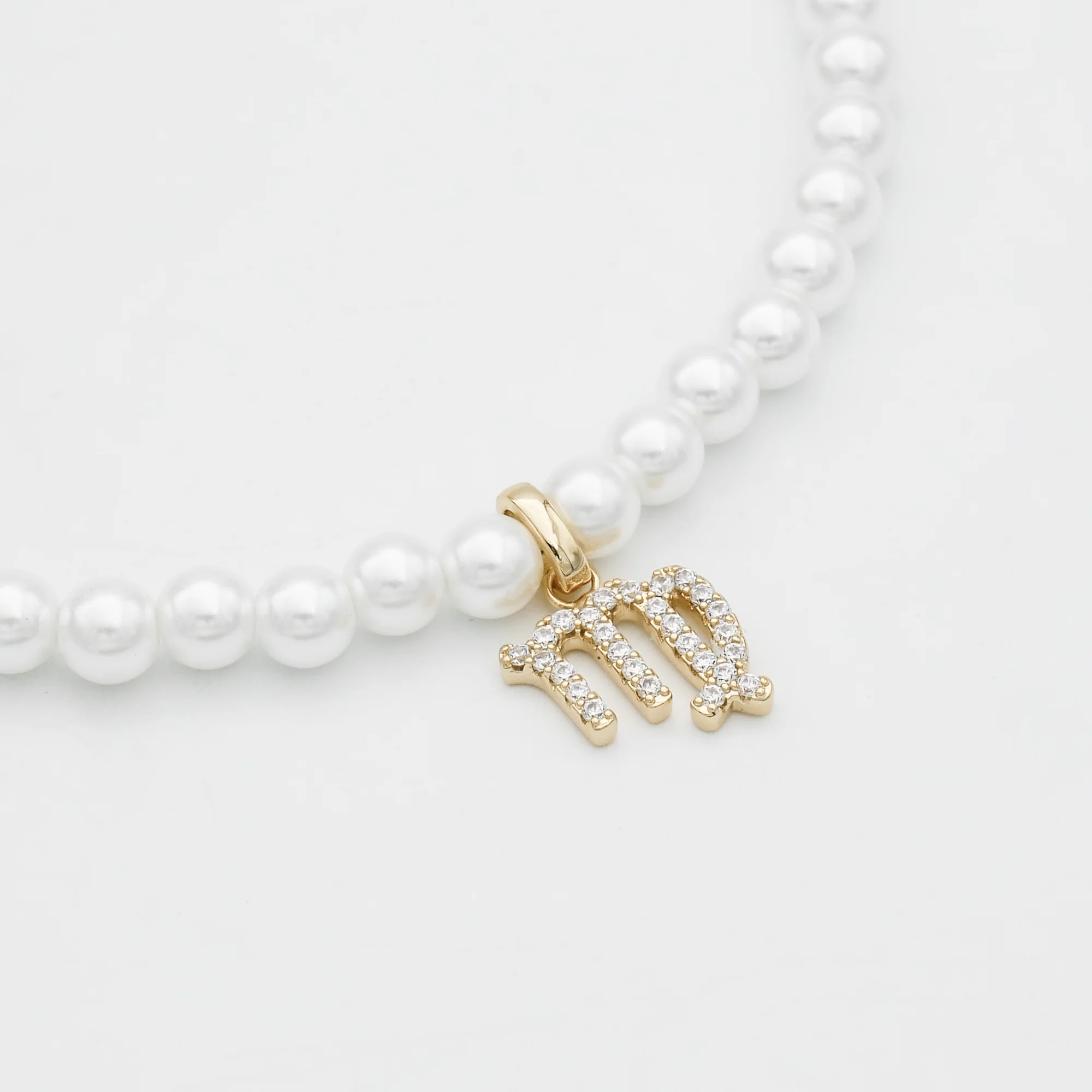 Pave Pearl Zodiac Necklace - Image 25