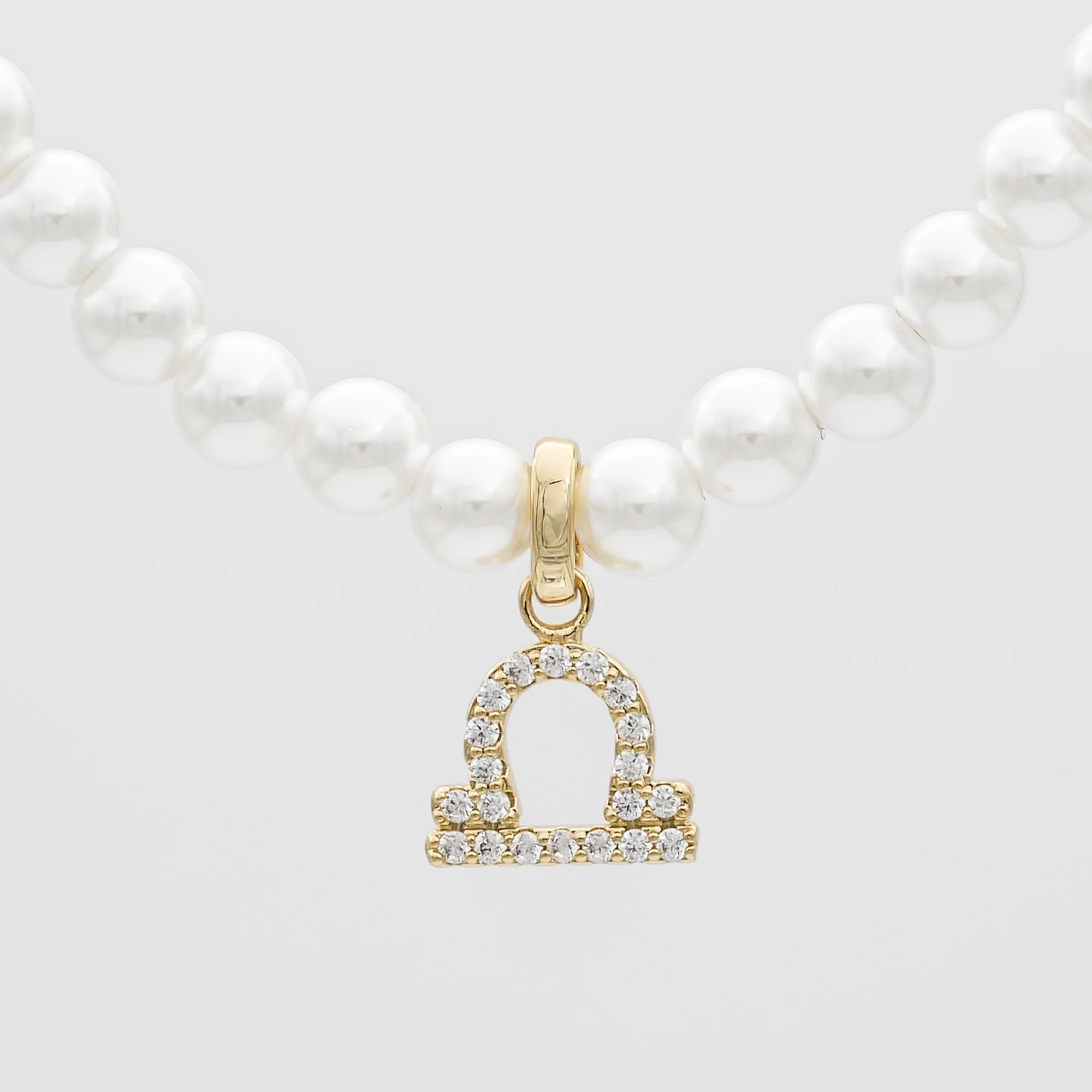 Pave Pearl Zodiac Necklace - Image 26