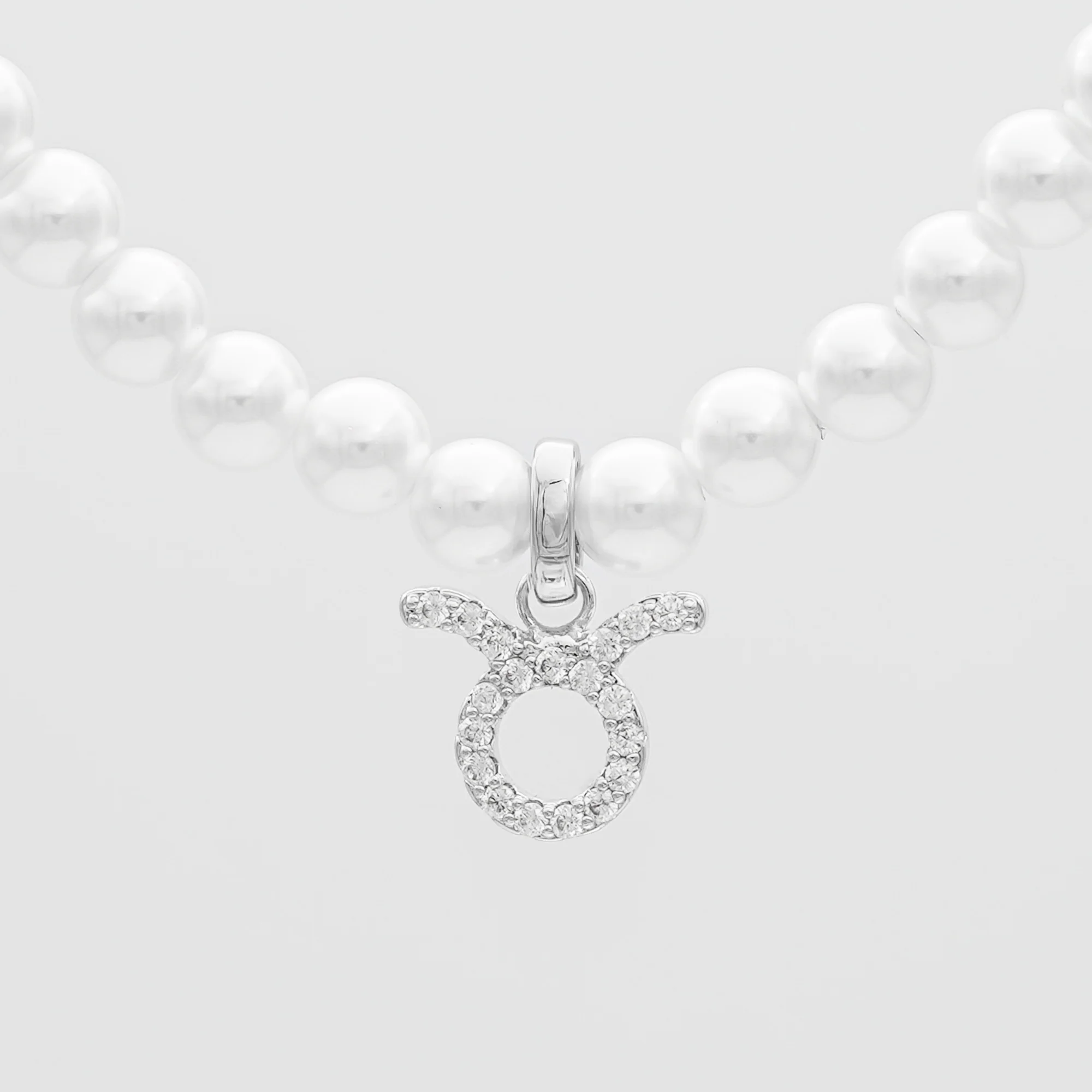 Pave Pearl Zodiac Necklace - Image 28