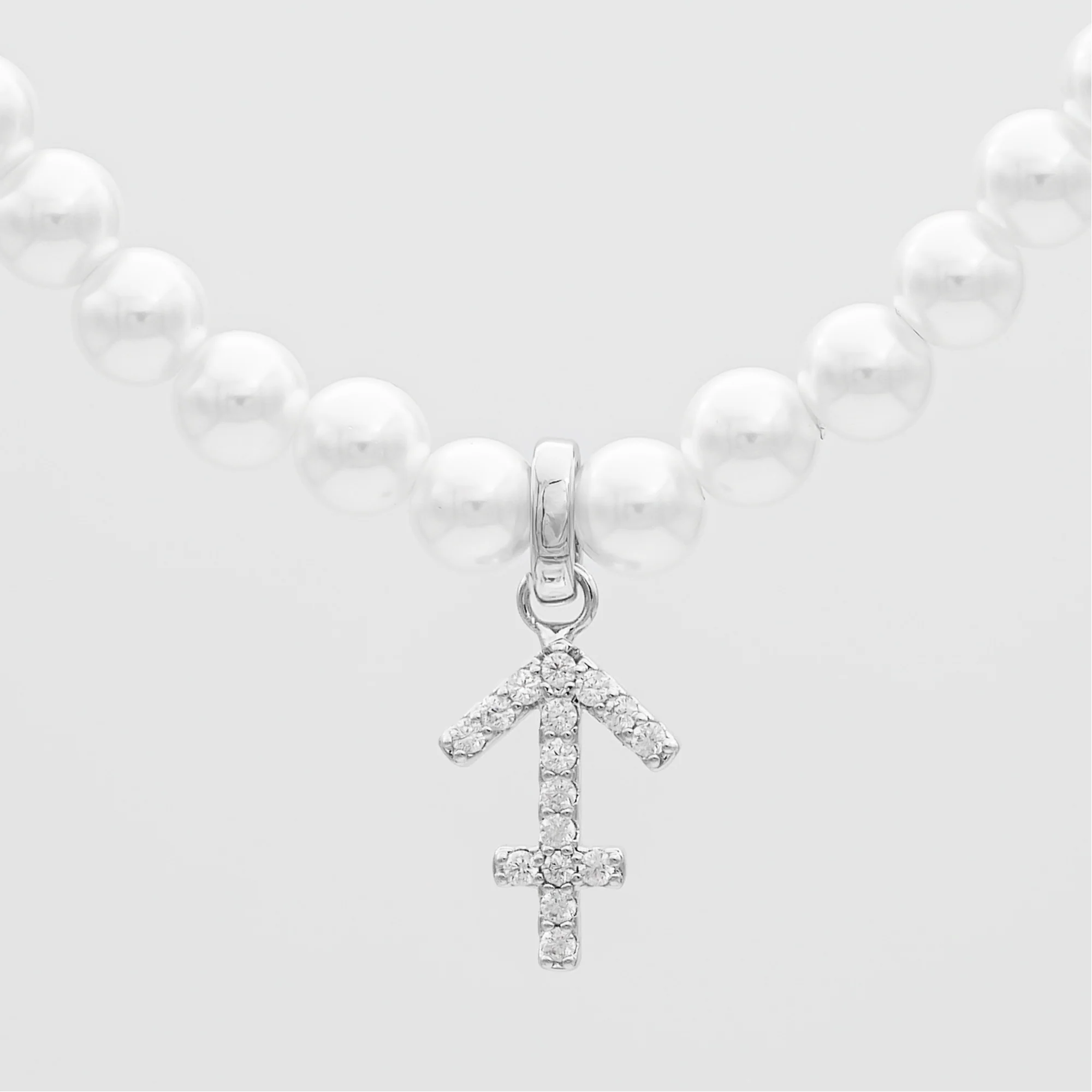 Pave Pearl Zodiac Necklace - Image 32