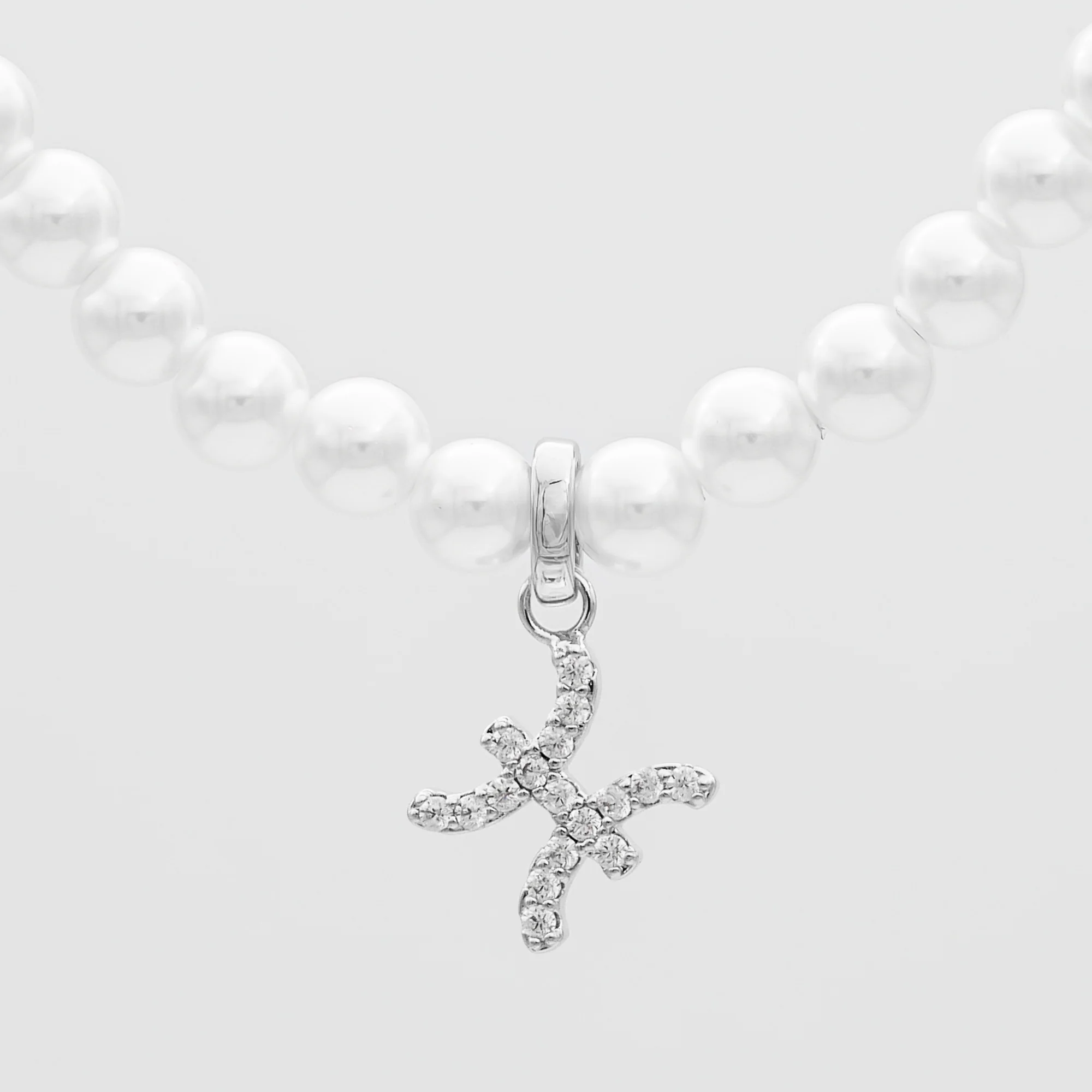 Pave Pearl Zodiac Necklace - Image 33