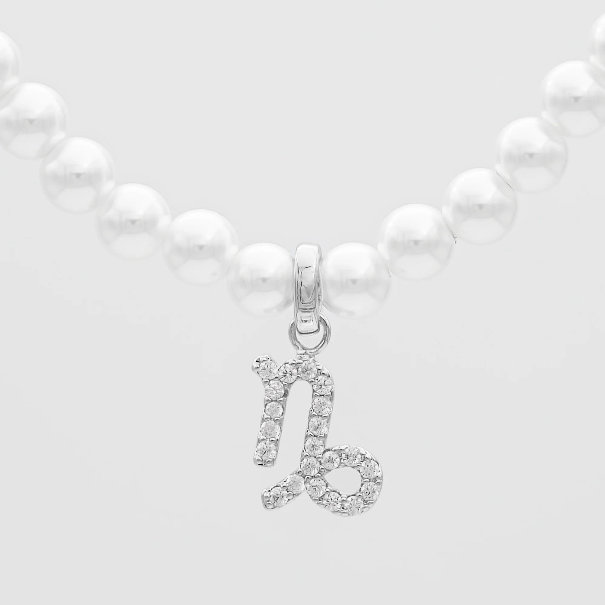 Pave Pearl Zodiac Necklace - Image 34