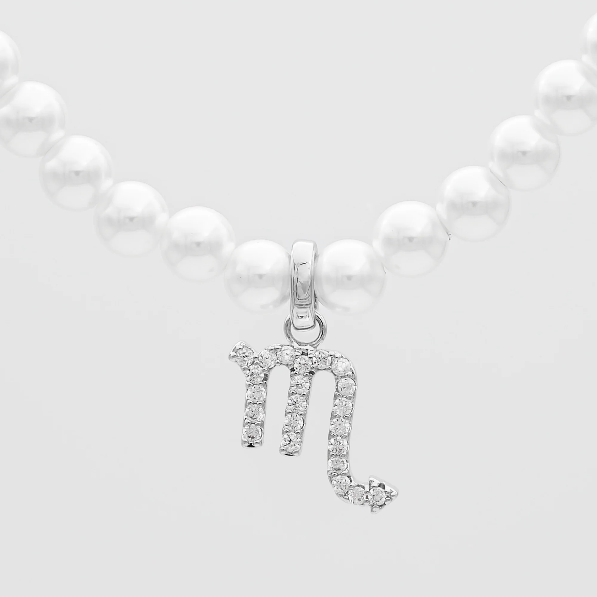 Pave Pearl Zodiac Necklace - Image 38
