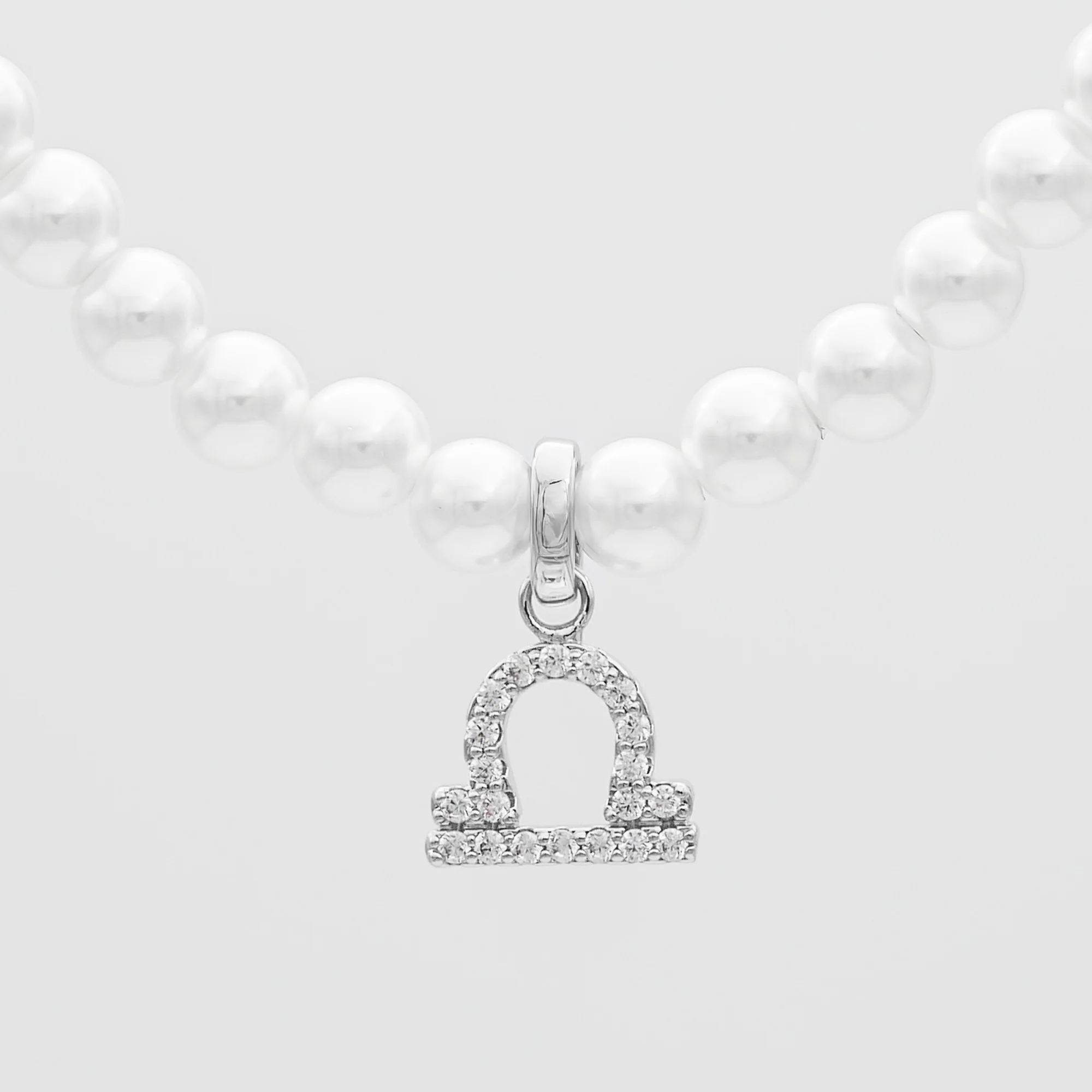 Pave Pearl Zodiac Necklace - Image 39