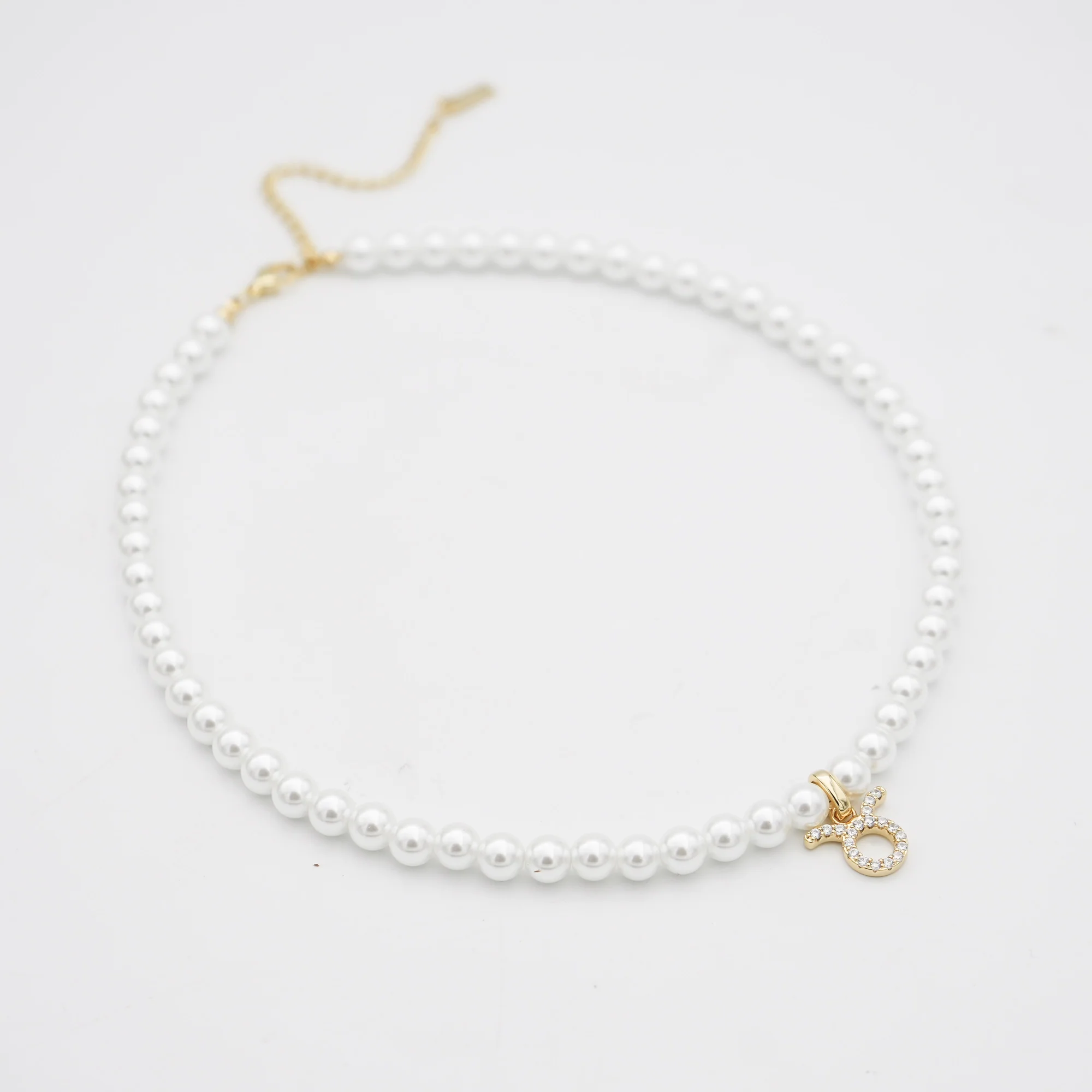 Pave Pearl Zodiac Necklace - Image 4