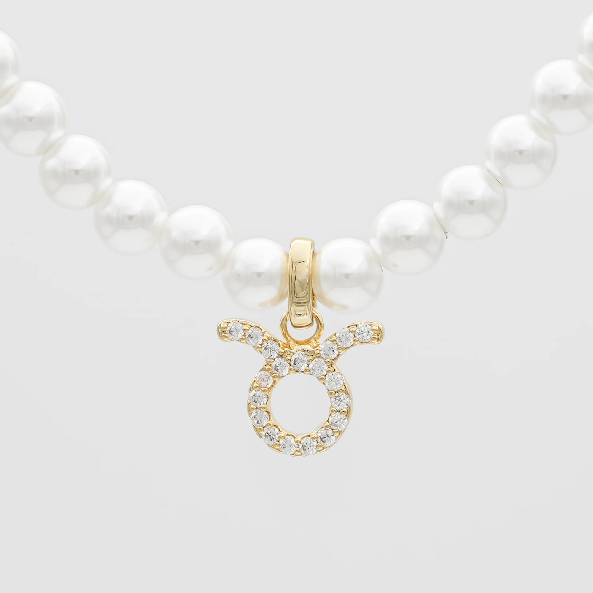 Pave Pearl Zodiac Necklace - Image 6