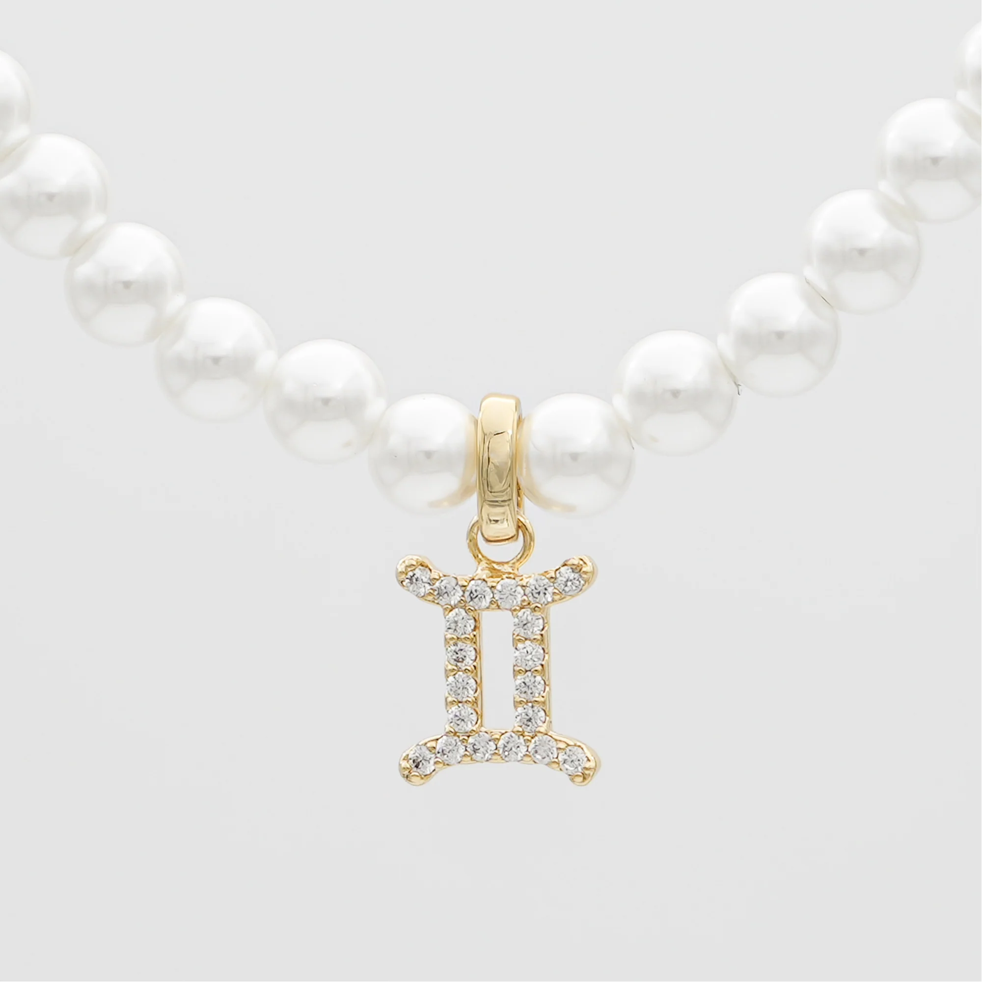 Pave Pearl Zodiac Necklace - Image 7