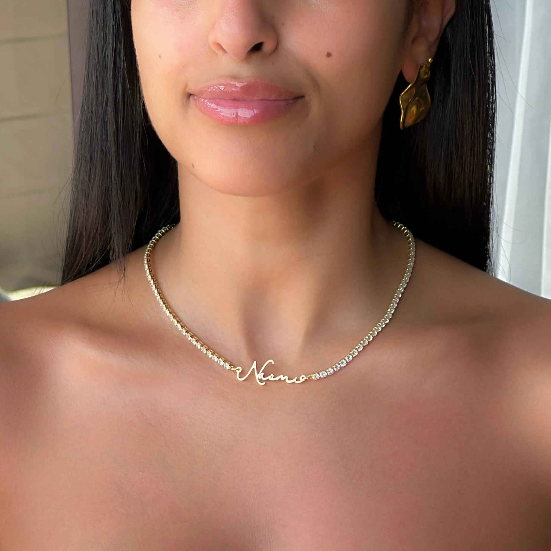 Selina Name Tennis Necklace - Image 2