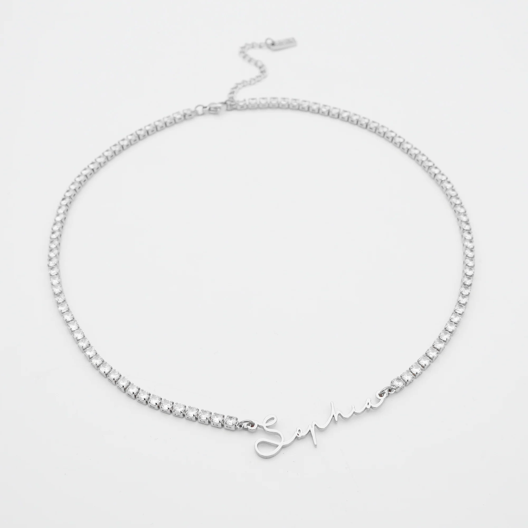 Selina Name Tennis Necklace - Image 3