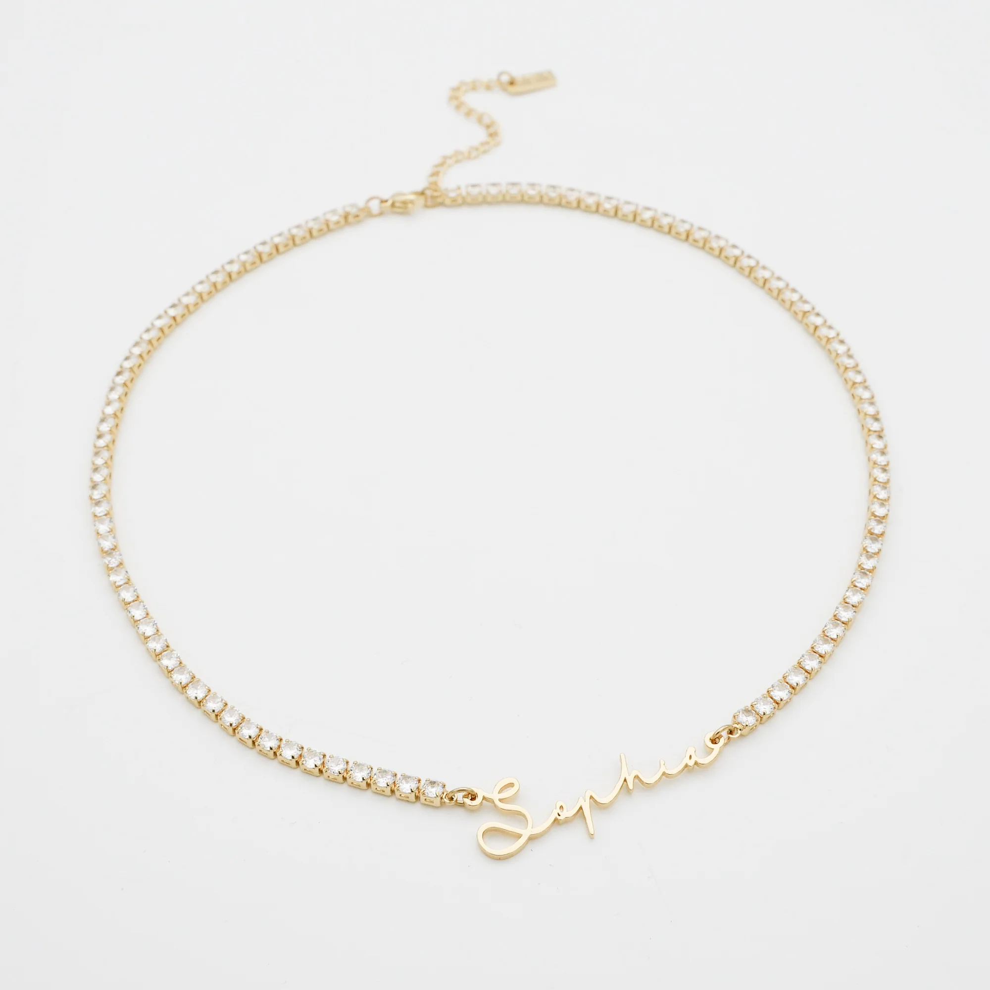 Selina Name Tennis Necklace - Image 6