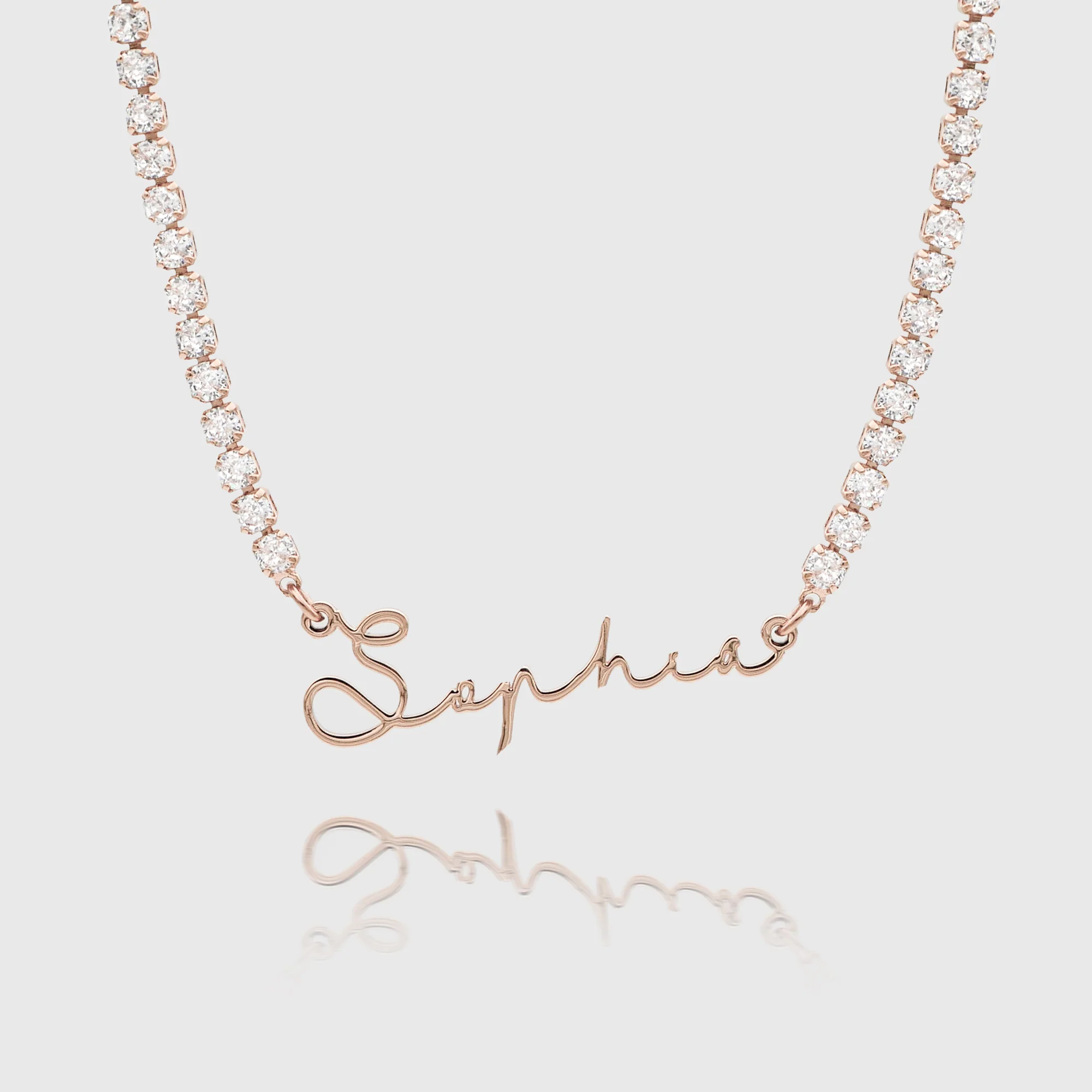 Selina Name Tennis Necklace - Image 7