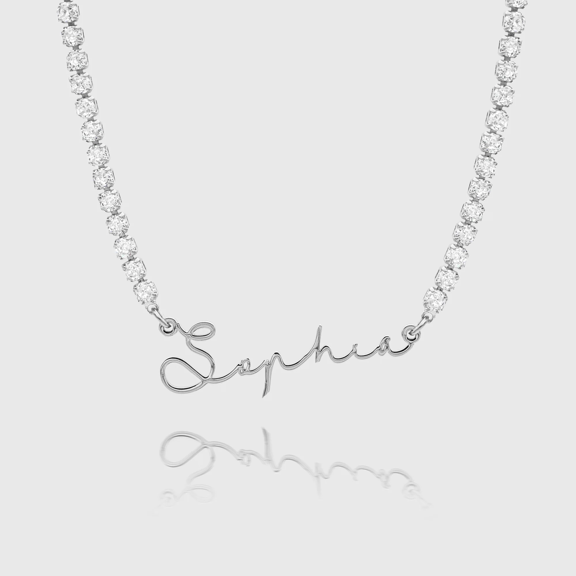 Selina Name Tennis Necklace - Image 8