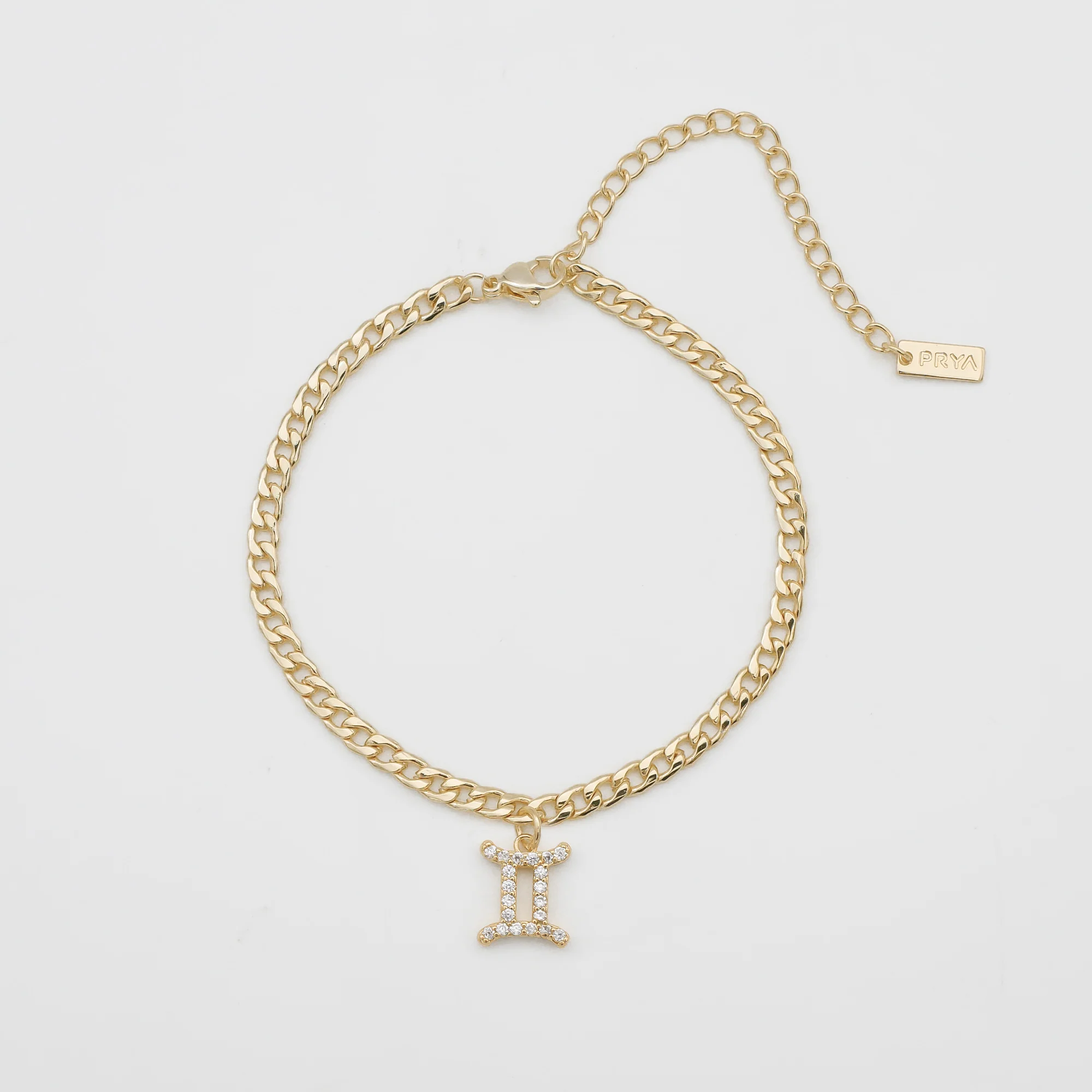 Pave Zodiac Symbol Anklet - Image 10