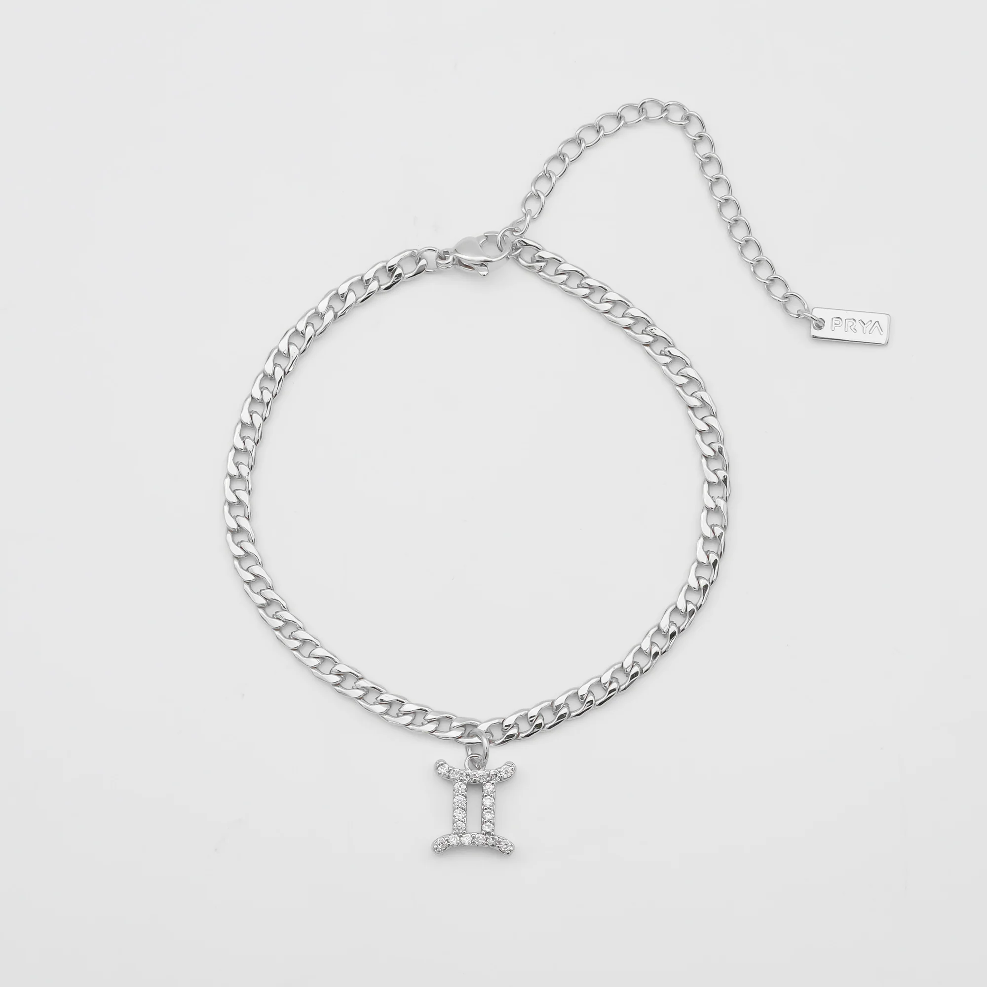 Pave Zodiac Symbol Anklet - Image 11