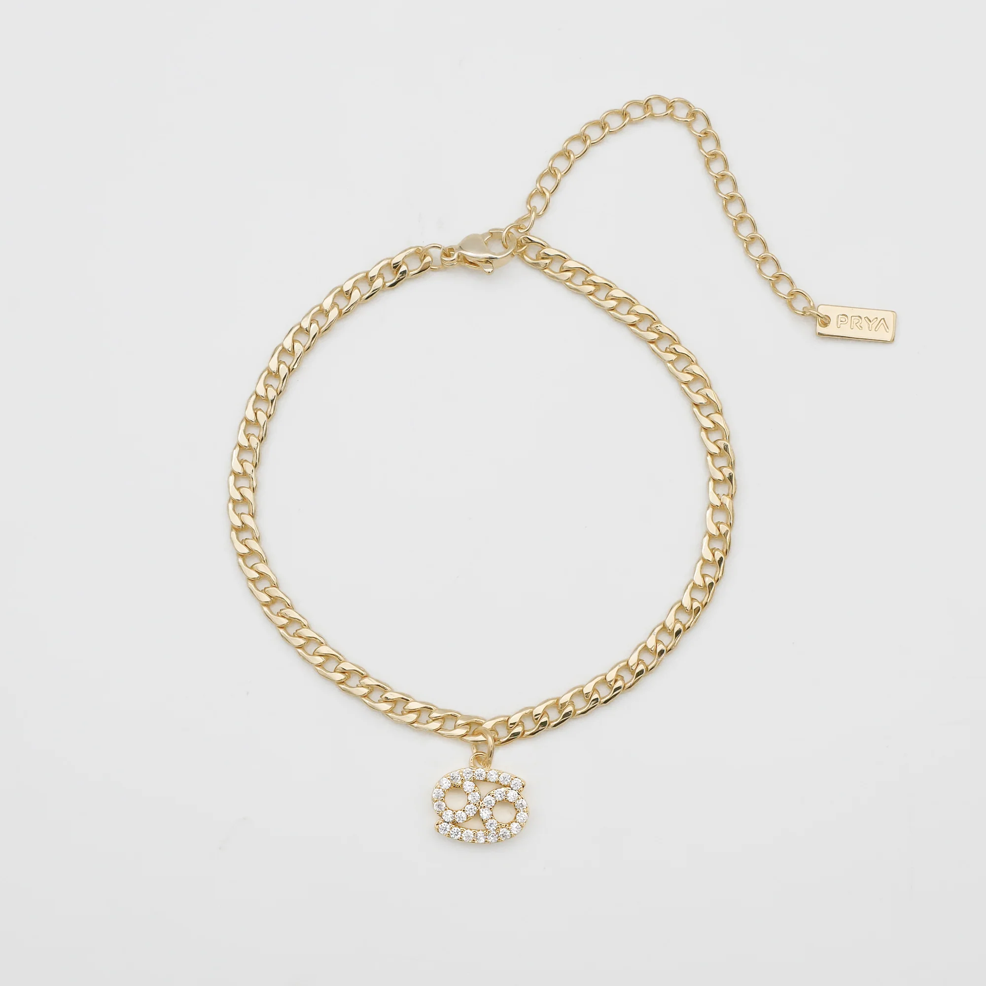 Pave Zodiac Symbol Anklet - Image 12