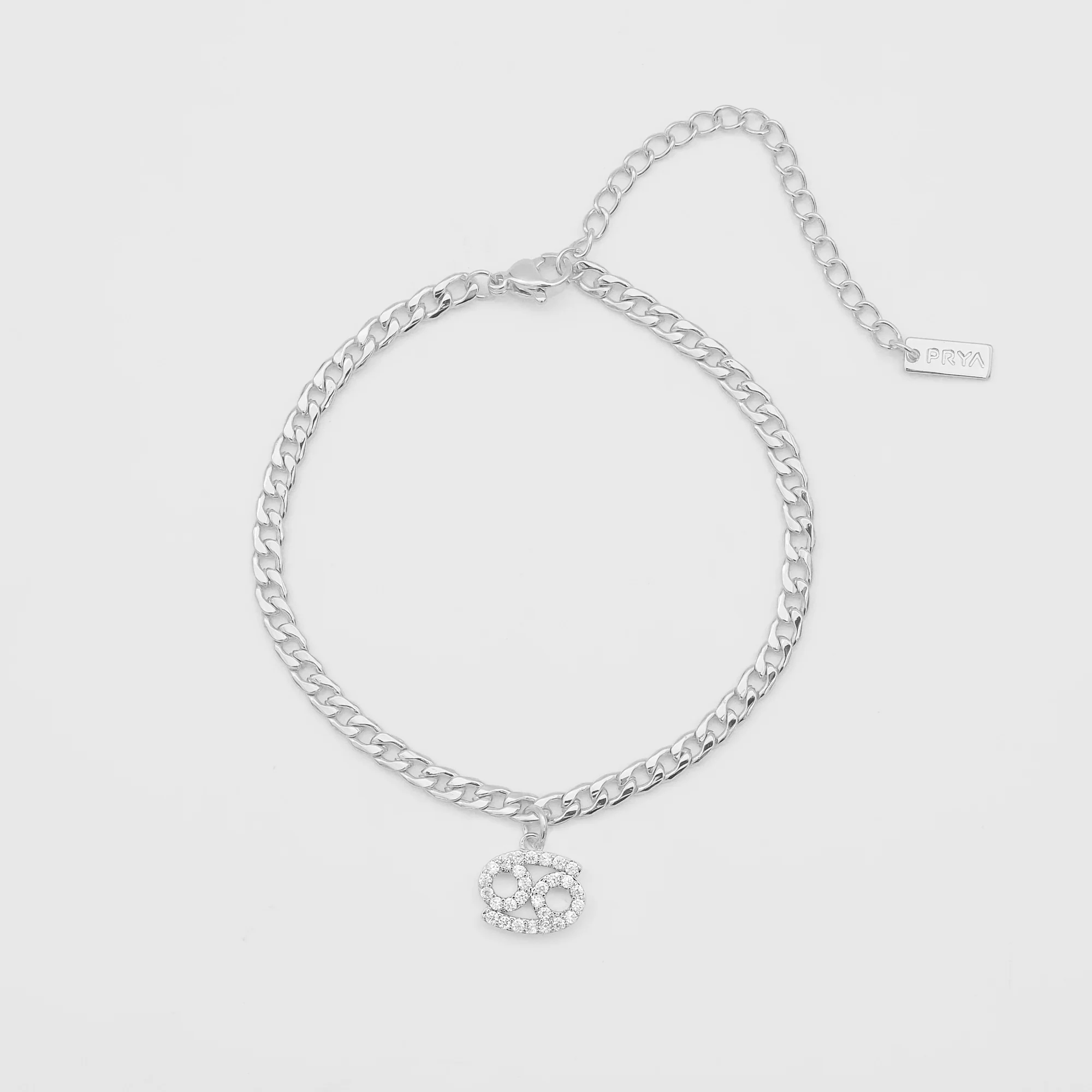 Pave Zodiac Symbol Anklet - Image 13