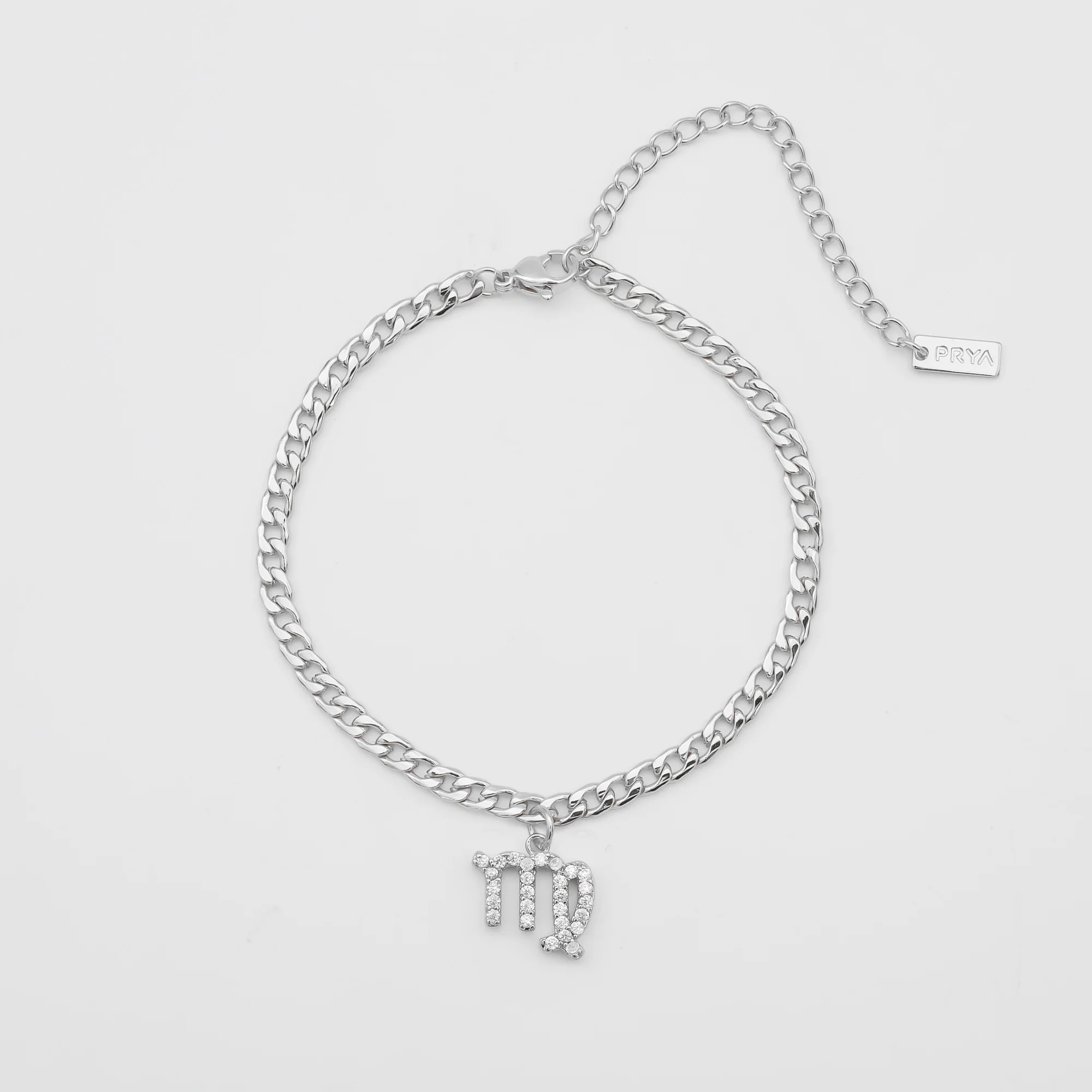 Pave Zodiac Symbol Anklet - Image 17