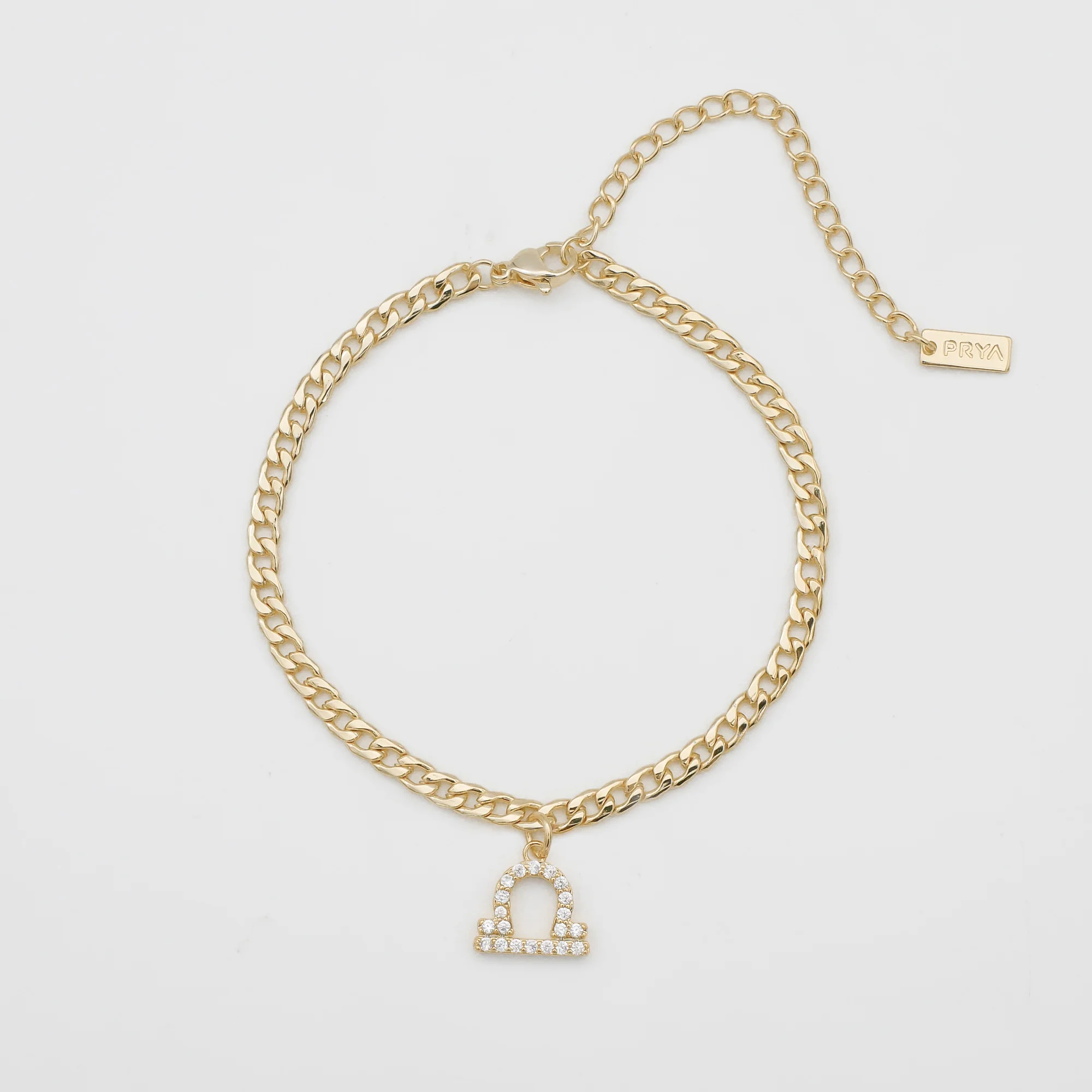Pave Zodiac Symbol Anklet - Image 18