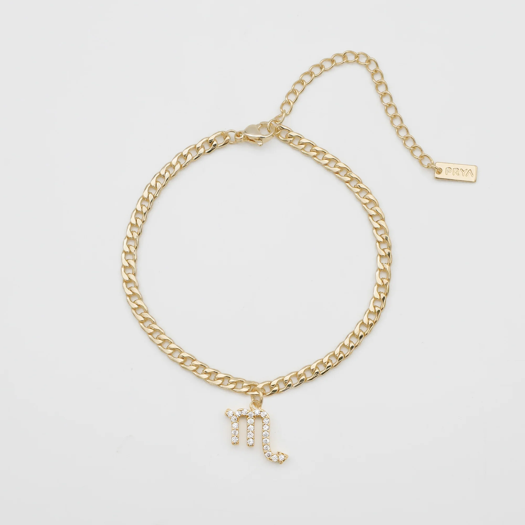 Pave Zodiac Symbol Anklet - Image 20