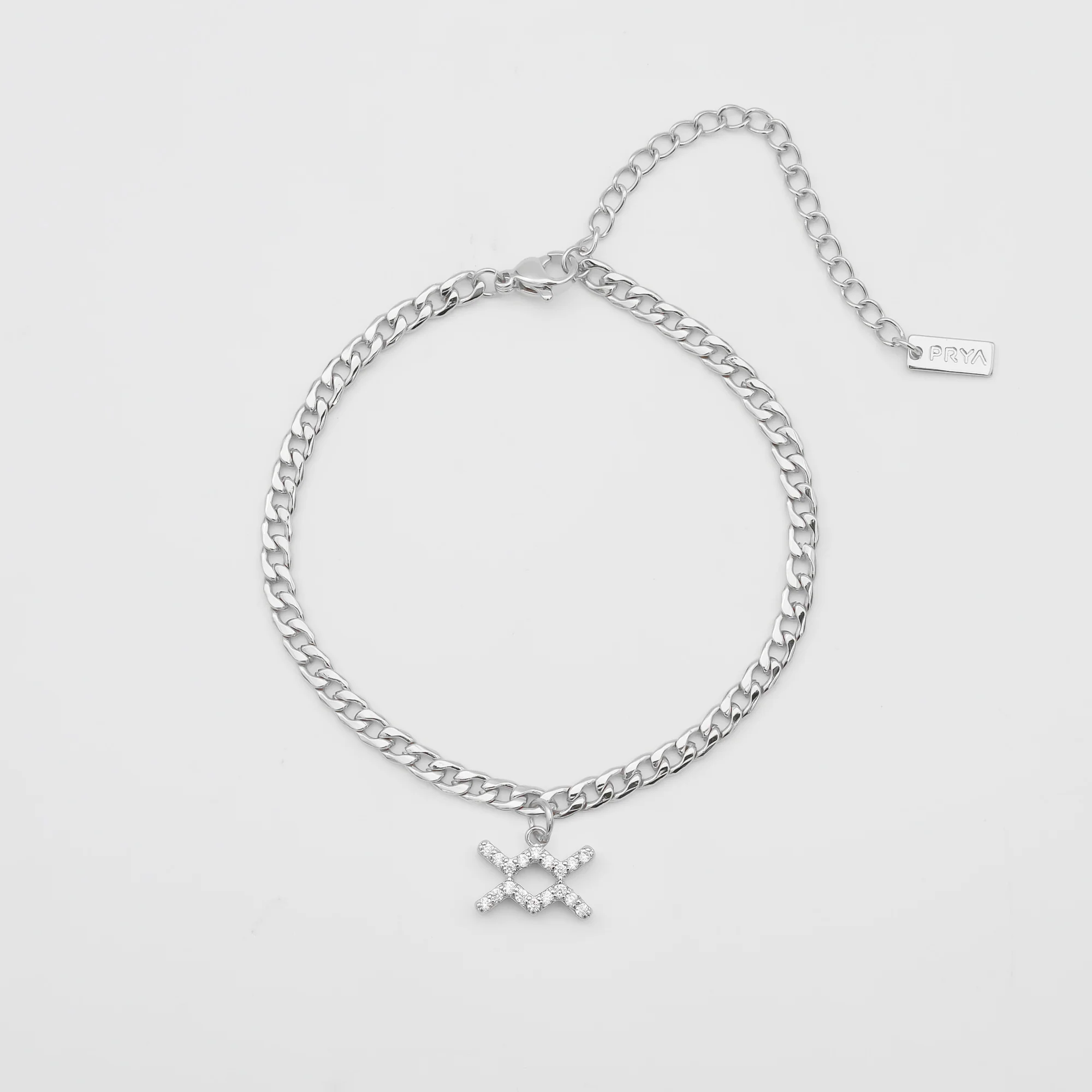 Pave Zodiac Symbol Anklet - Image 5