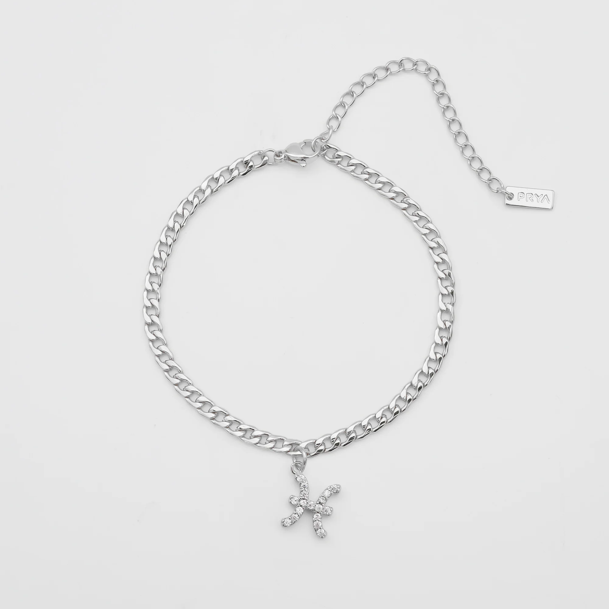 Pave Zodiac Symbol Anklet - Image 7