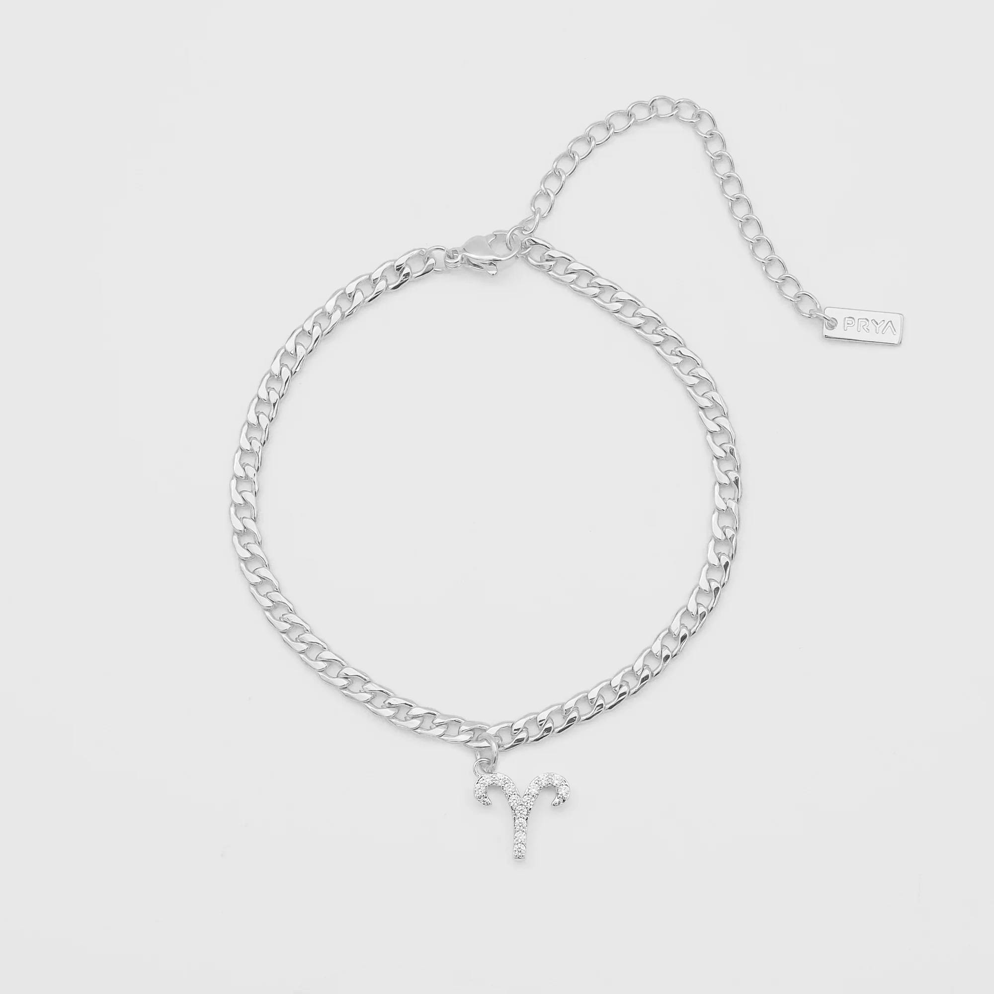 Pave Zodiac Symbol Anklet - Image 9