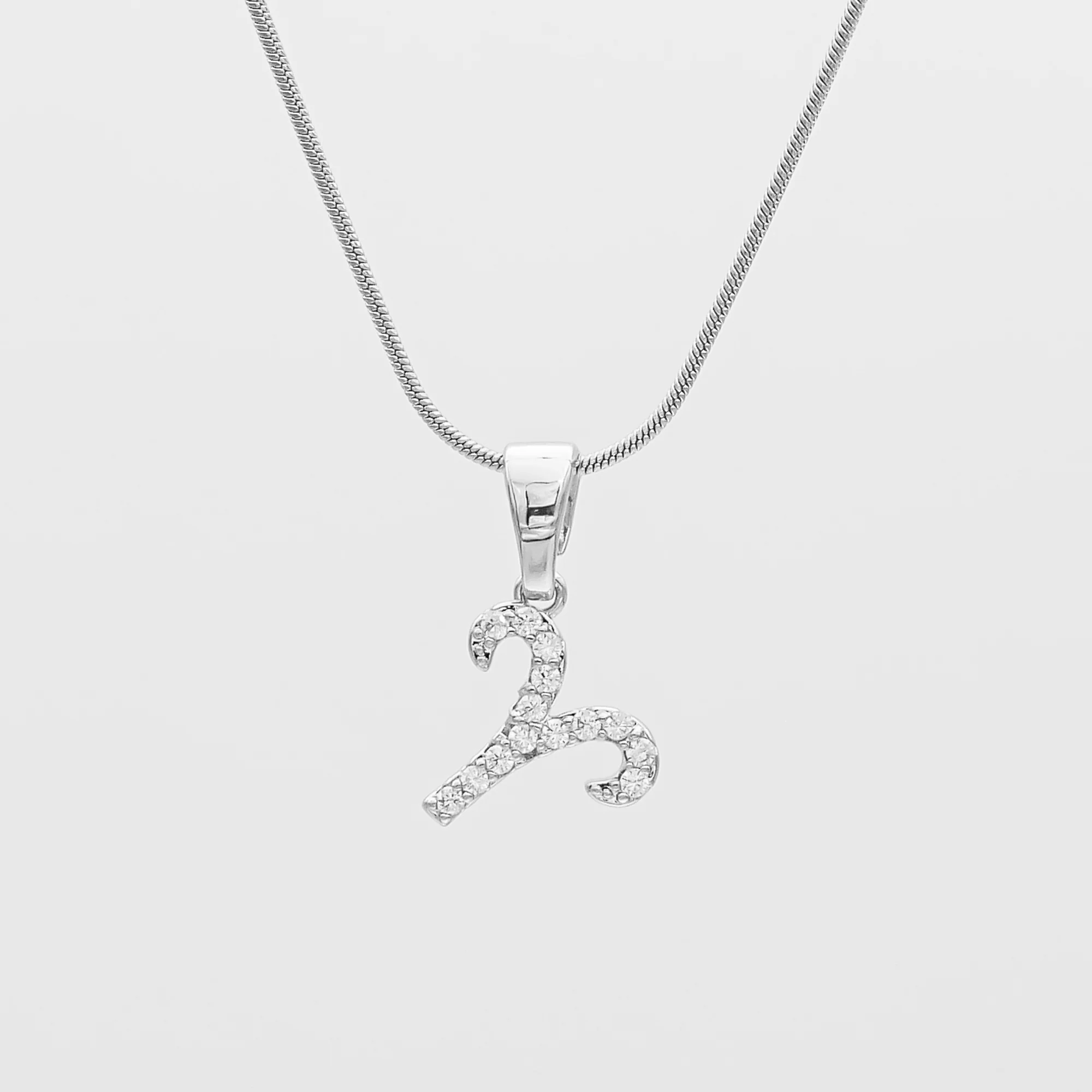 Pave Zodiac Symbol necklace - Image 10