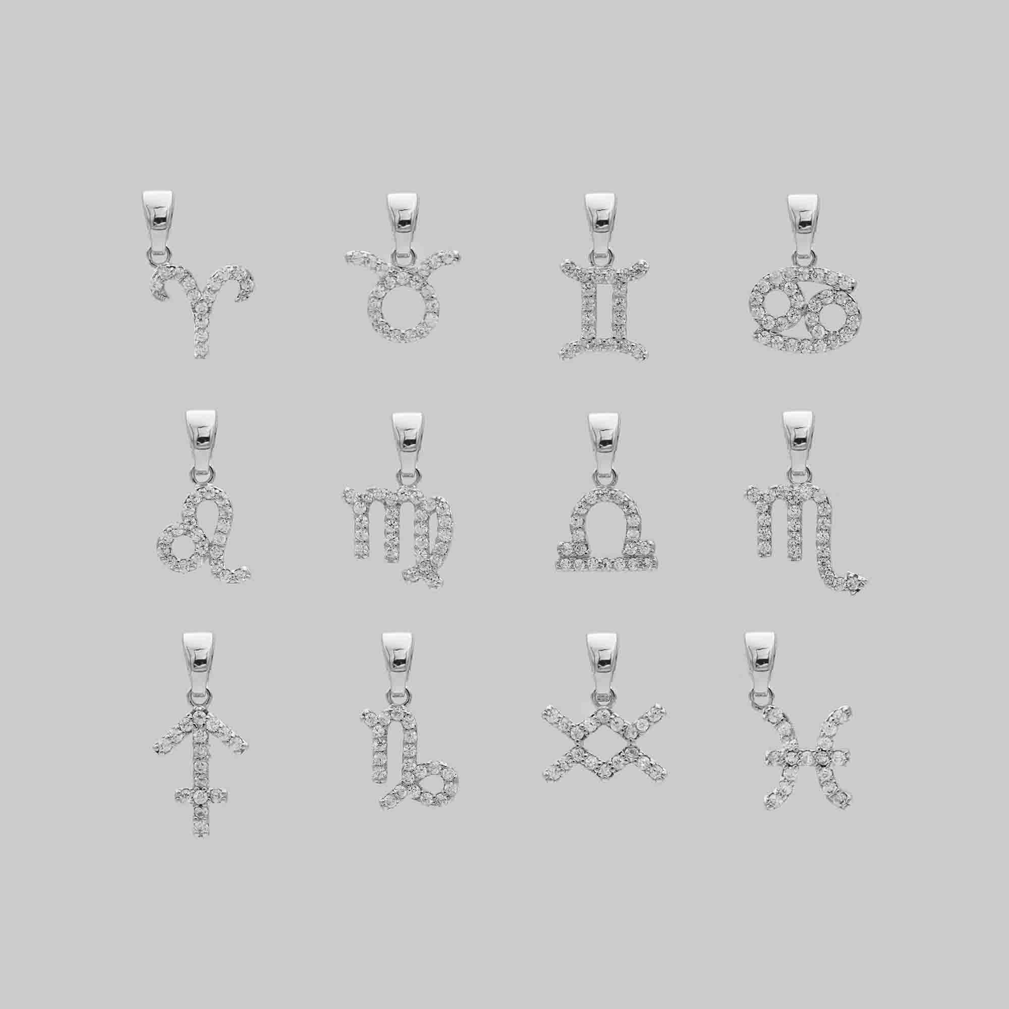 Pave Zodiac Symbol necklace - Image 7