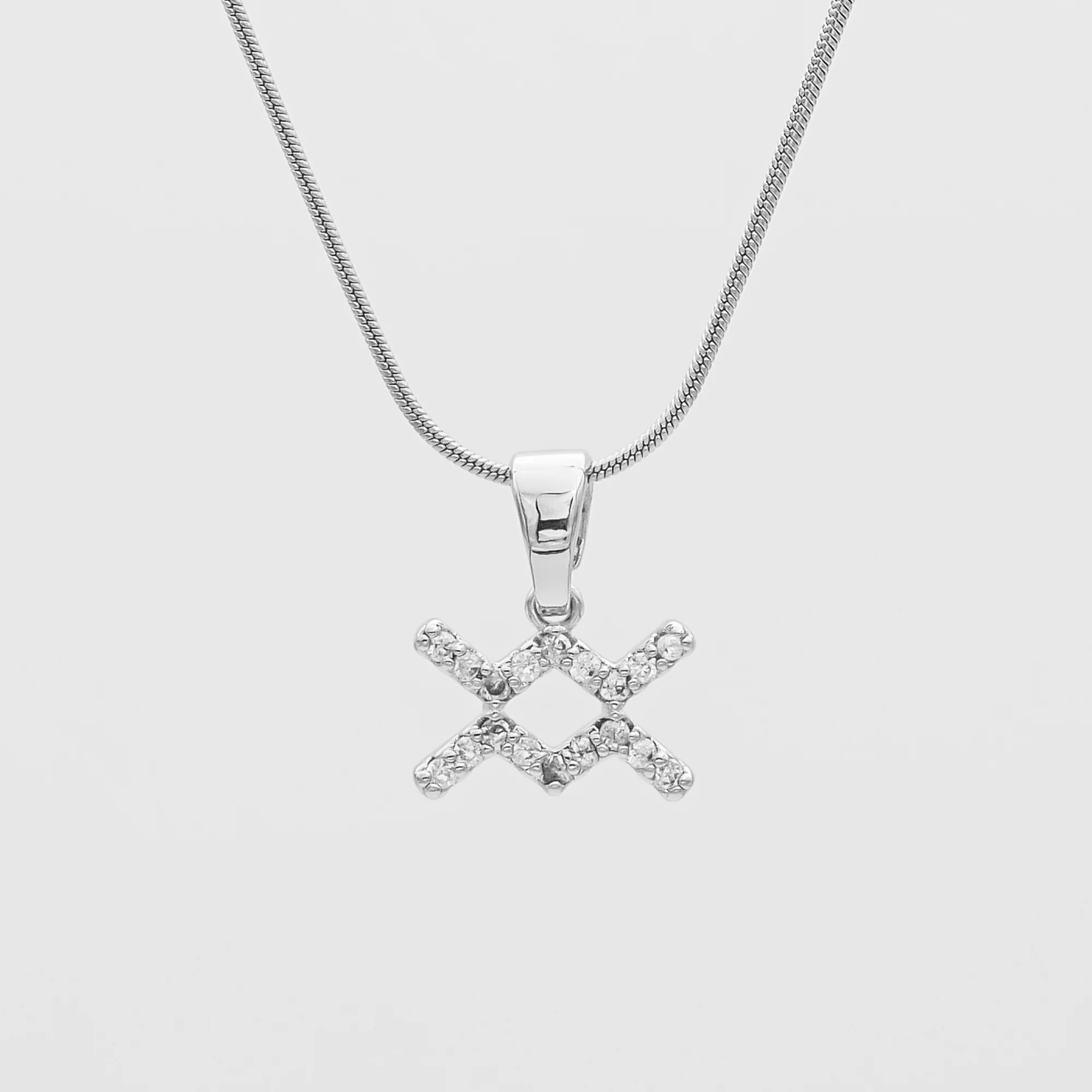 Pave Zodiac Symbol necklace - Image 8