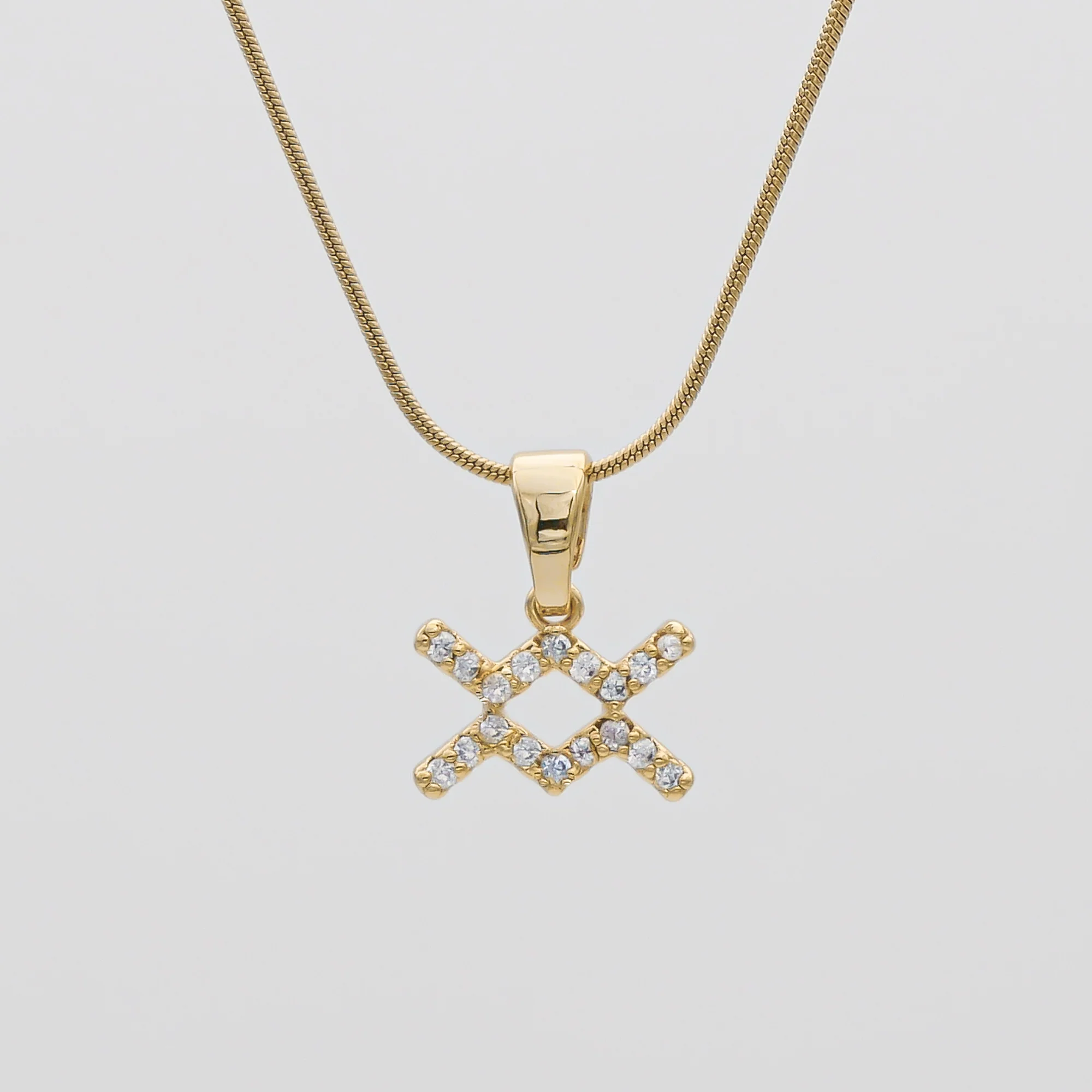 Pave Zodiac Symbol necklace - Image 9