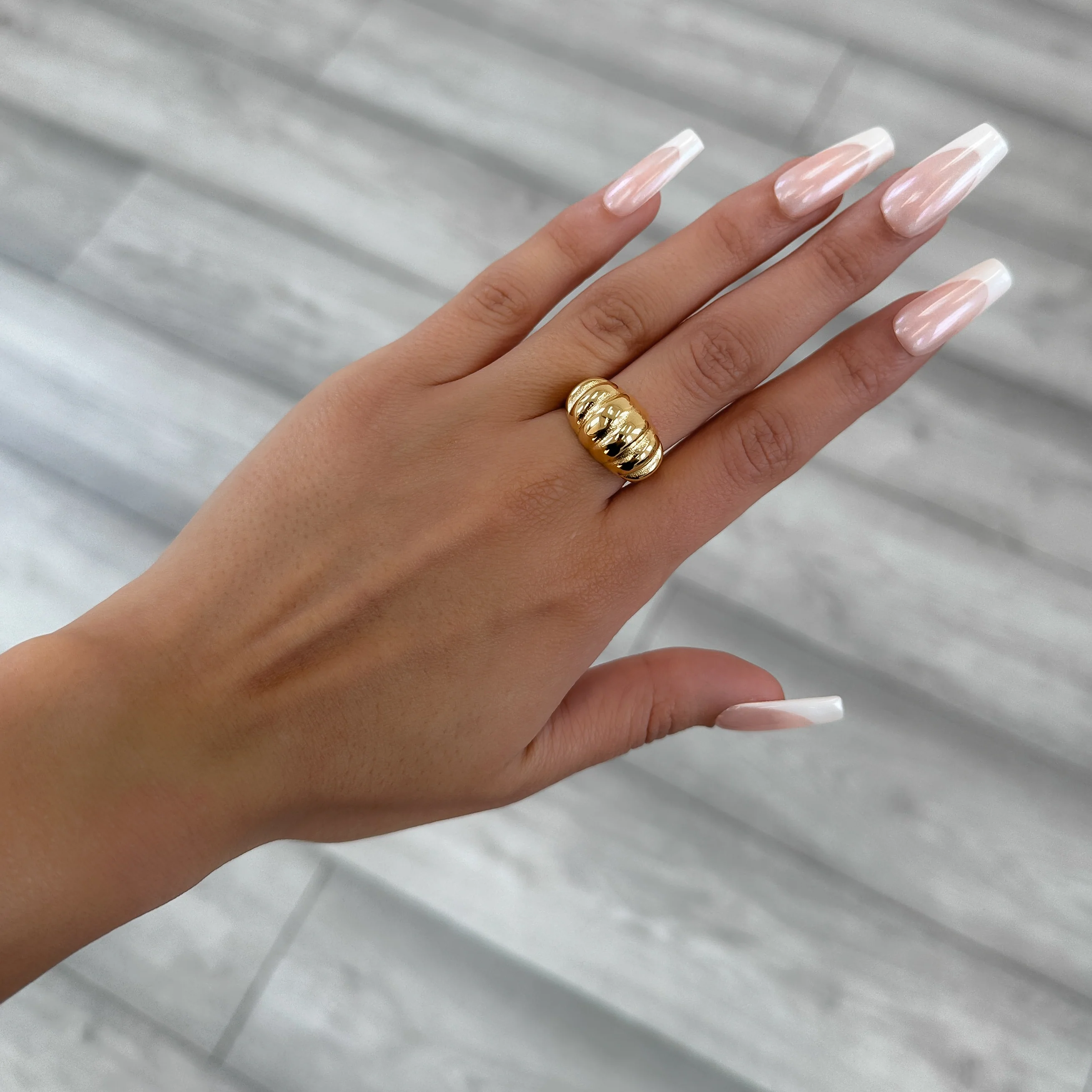 Inez Chunky Dome Ring - Image 3