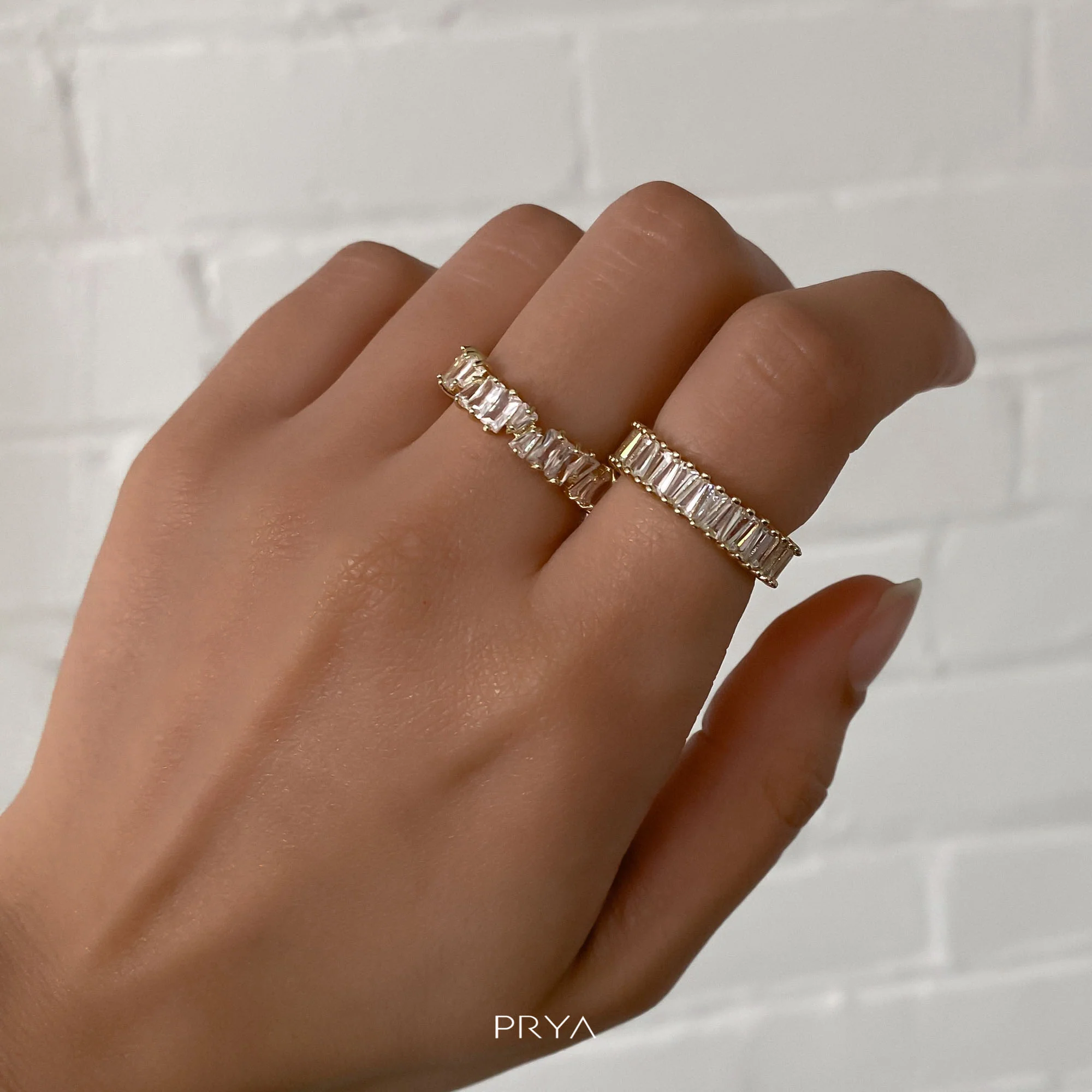 Jada Baguette Cut CZ Ring | Gold - Image 7