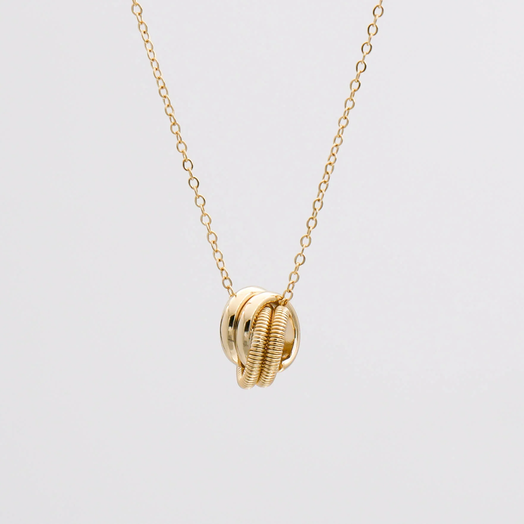 Kacie Contrast Knot Necklace - Image 3