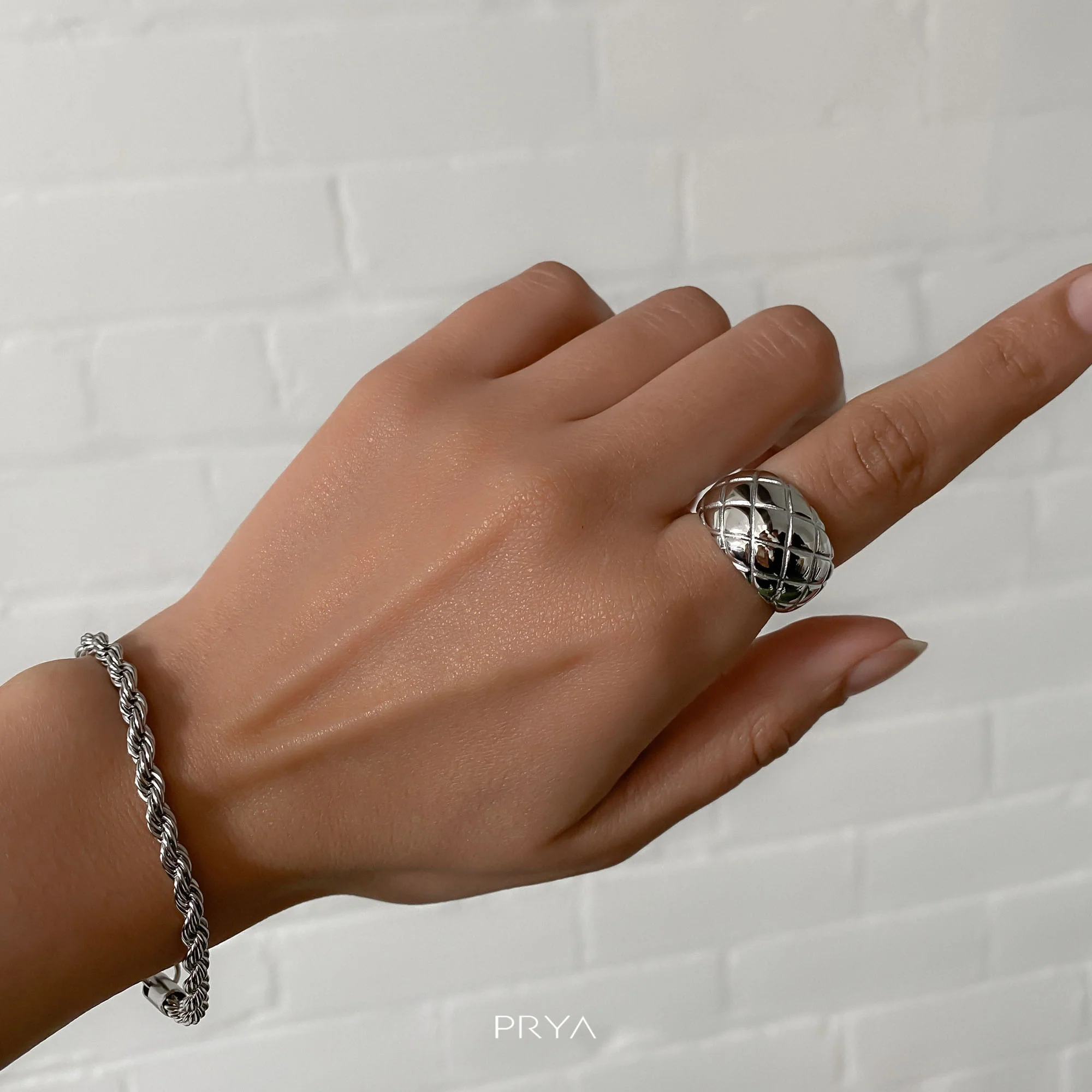 Kara Dome Ring | Silver - Image 2
