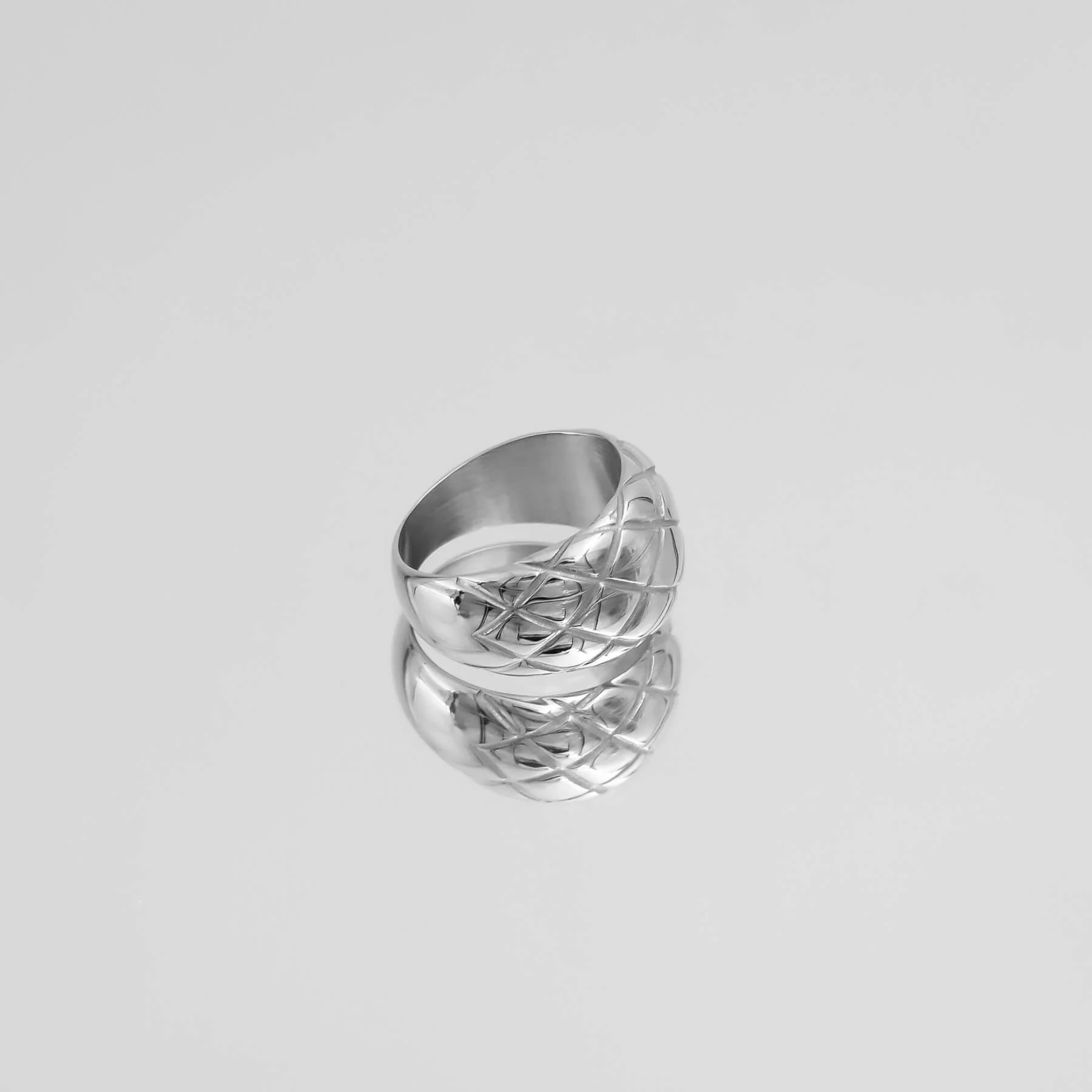 Kara Dome Ring | Silver - Image 3