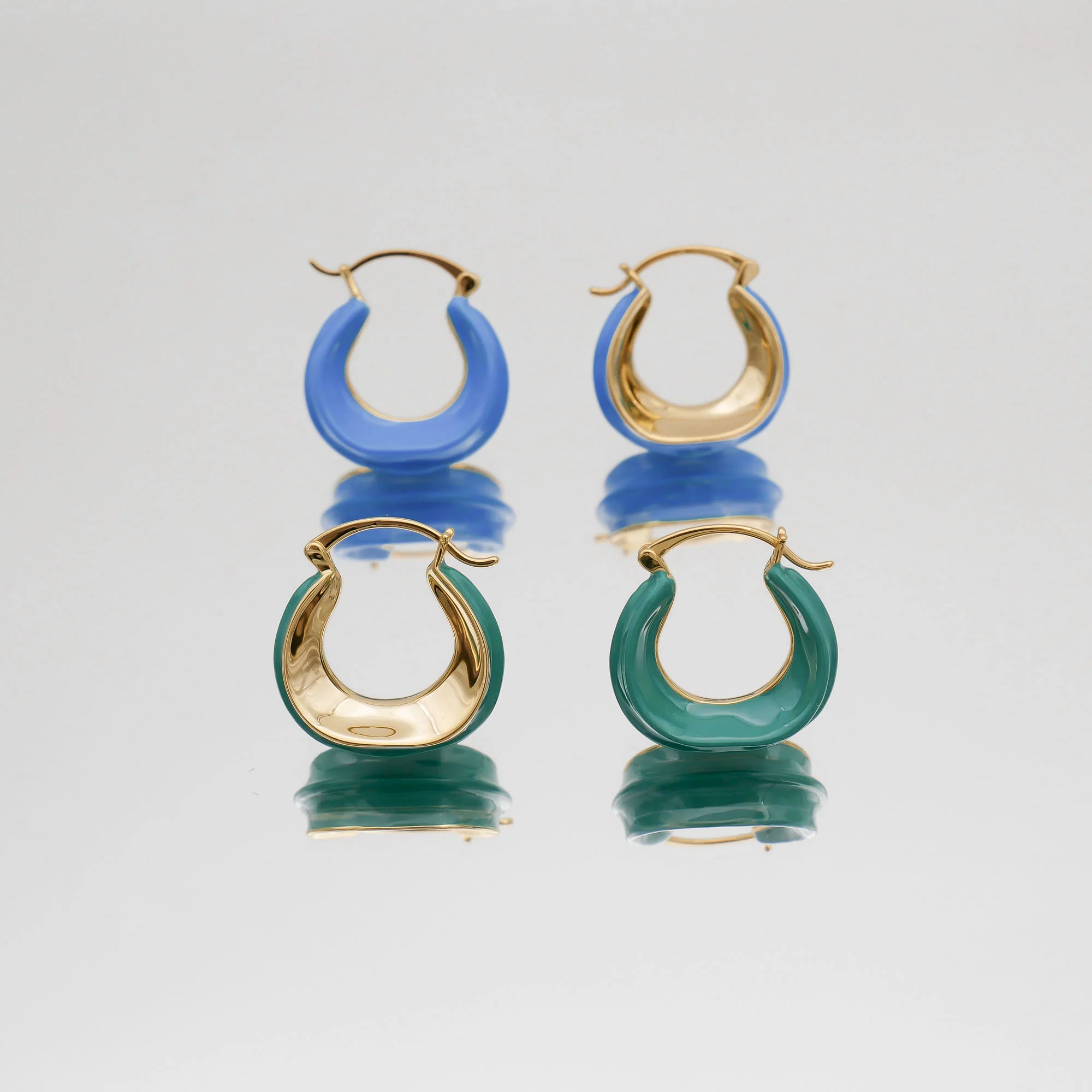 Katia Earrings Emerald - Image 6