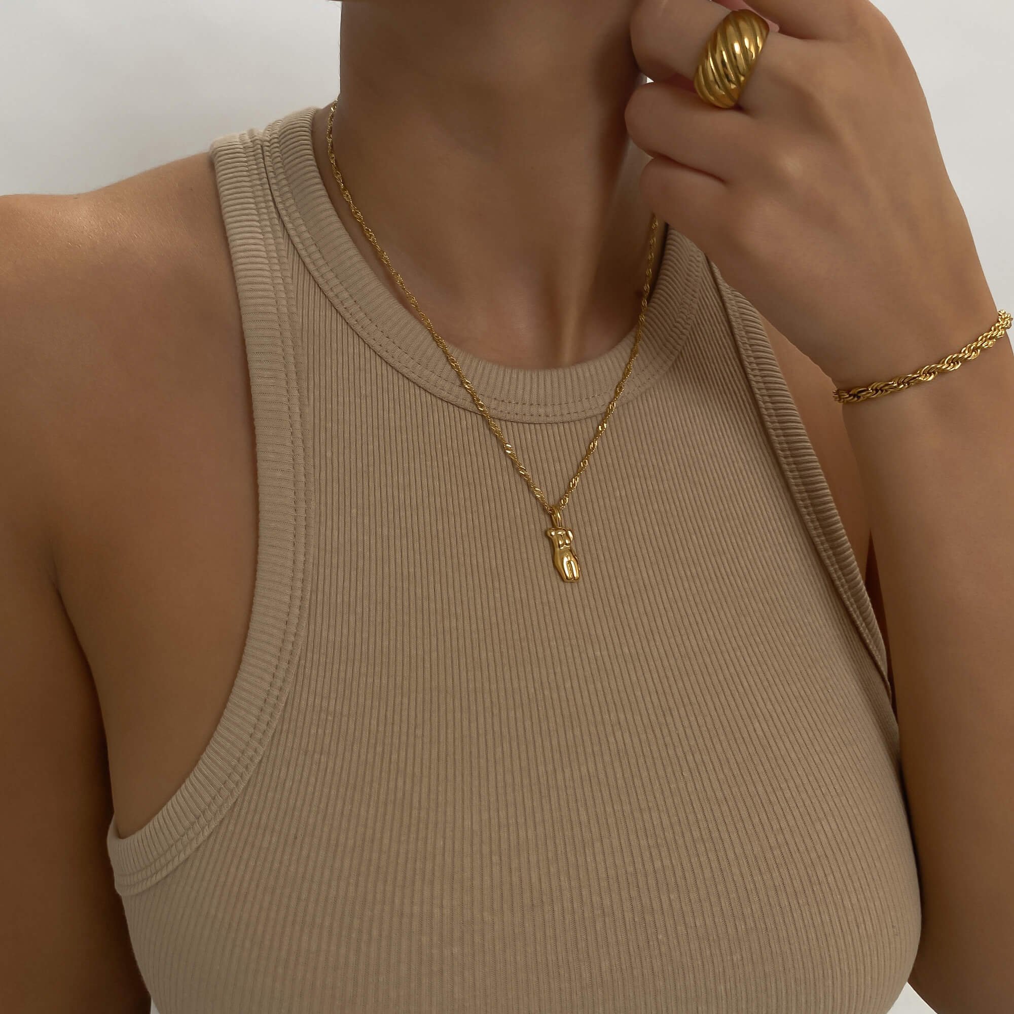 Kaya Figure Pendant Necklace - Image 6
