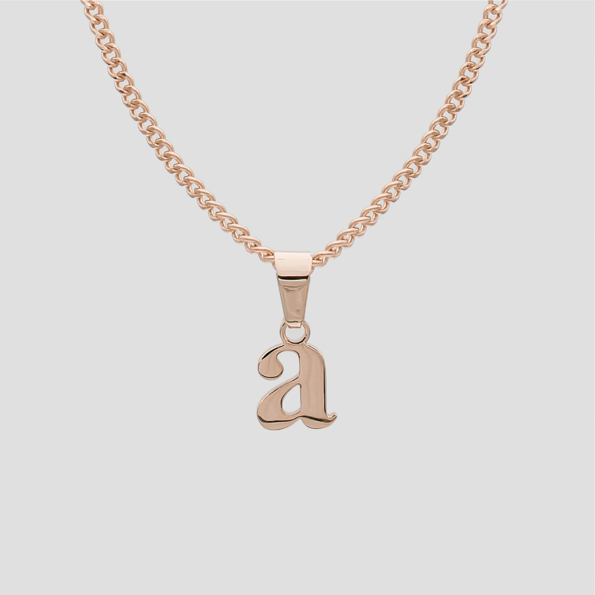 Kayla Lowercase Mini Initial Necklace - Image 15