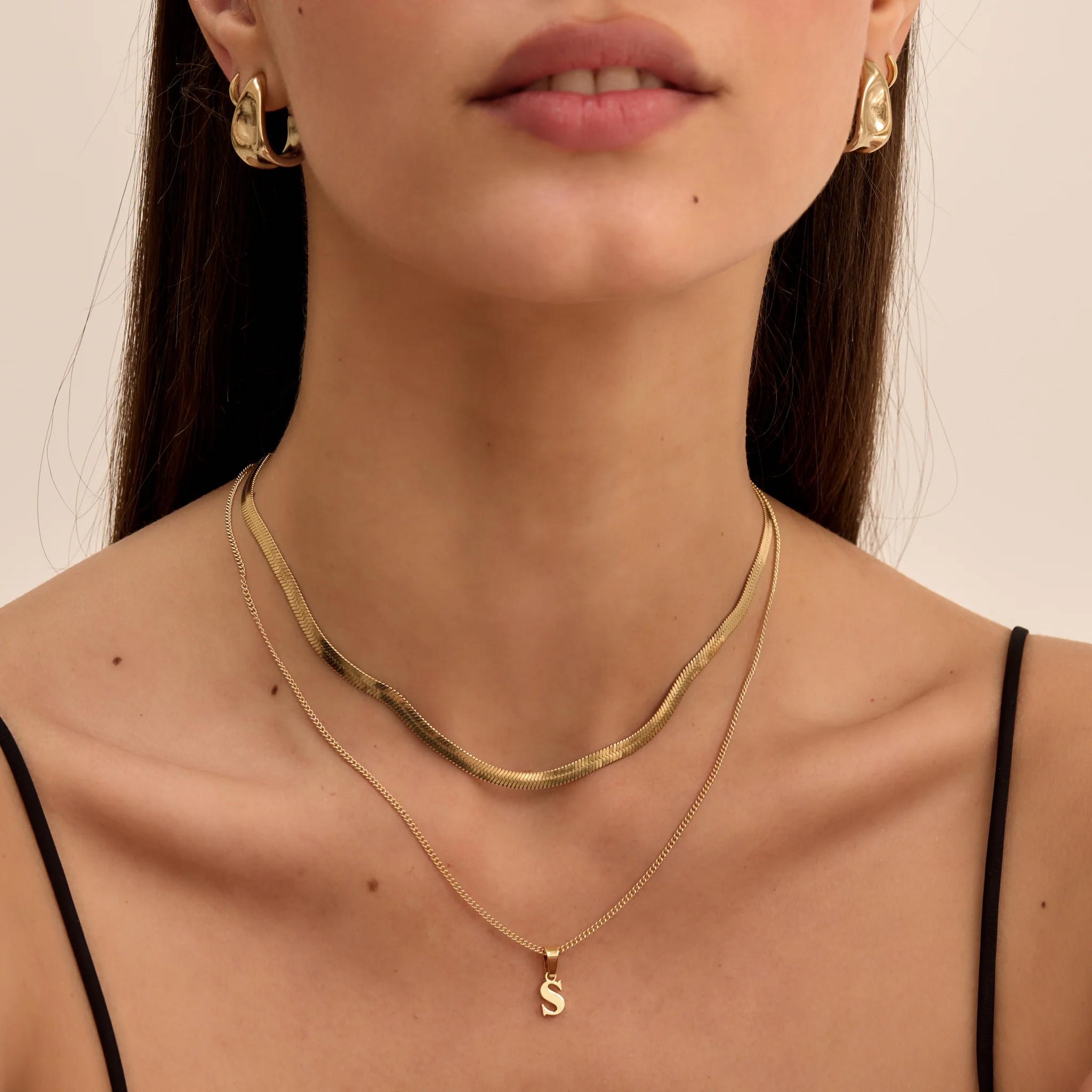 Kayla Lowercase Mini Initial Necklace - Image 3
