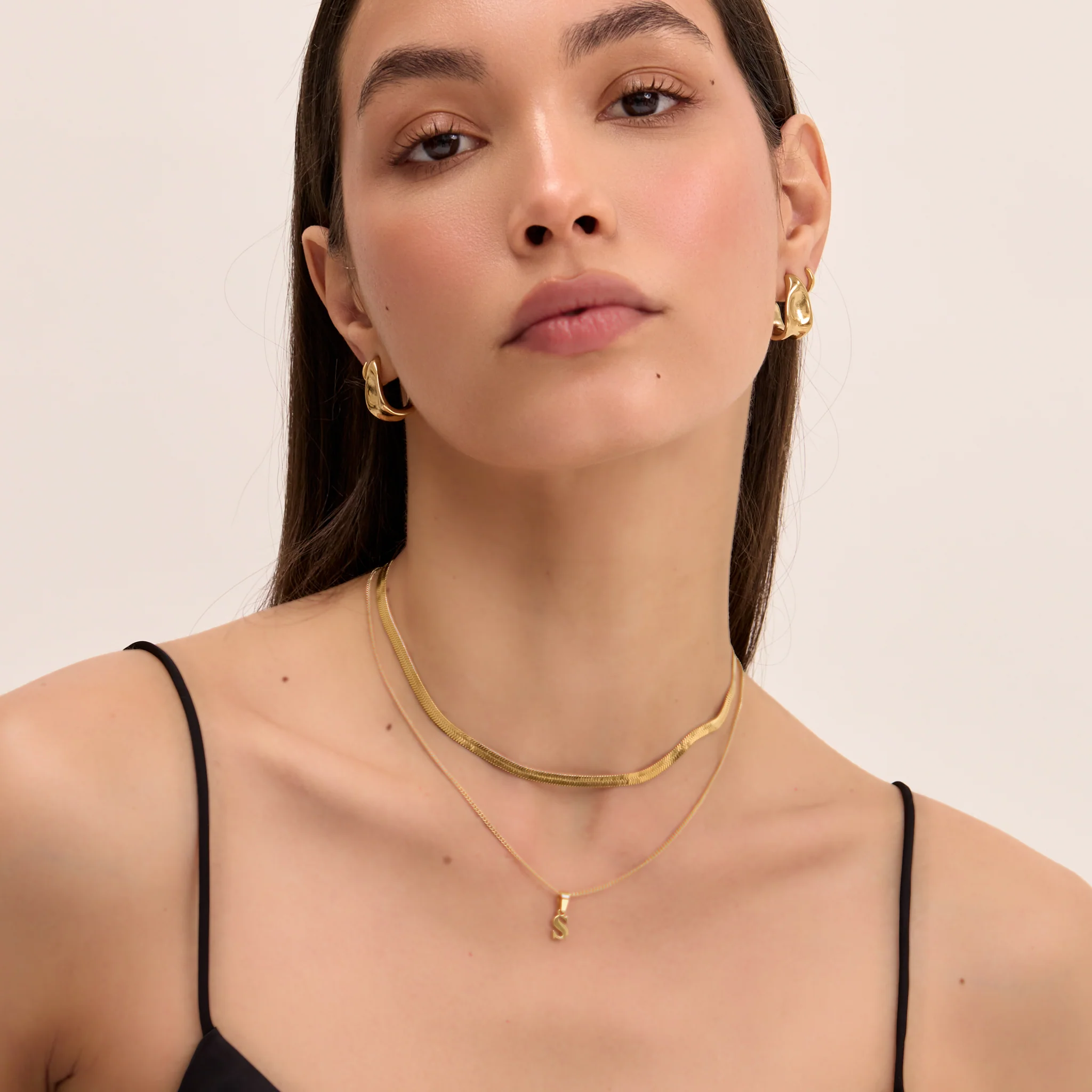Kayla Lowercase Mini Initial Necklace - Image 6