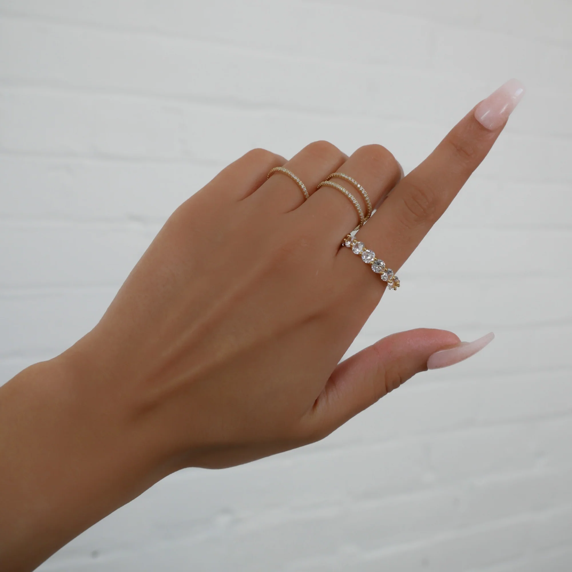 Kylie Dainty Diamond Ring - Image 7