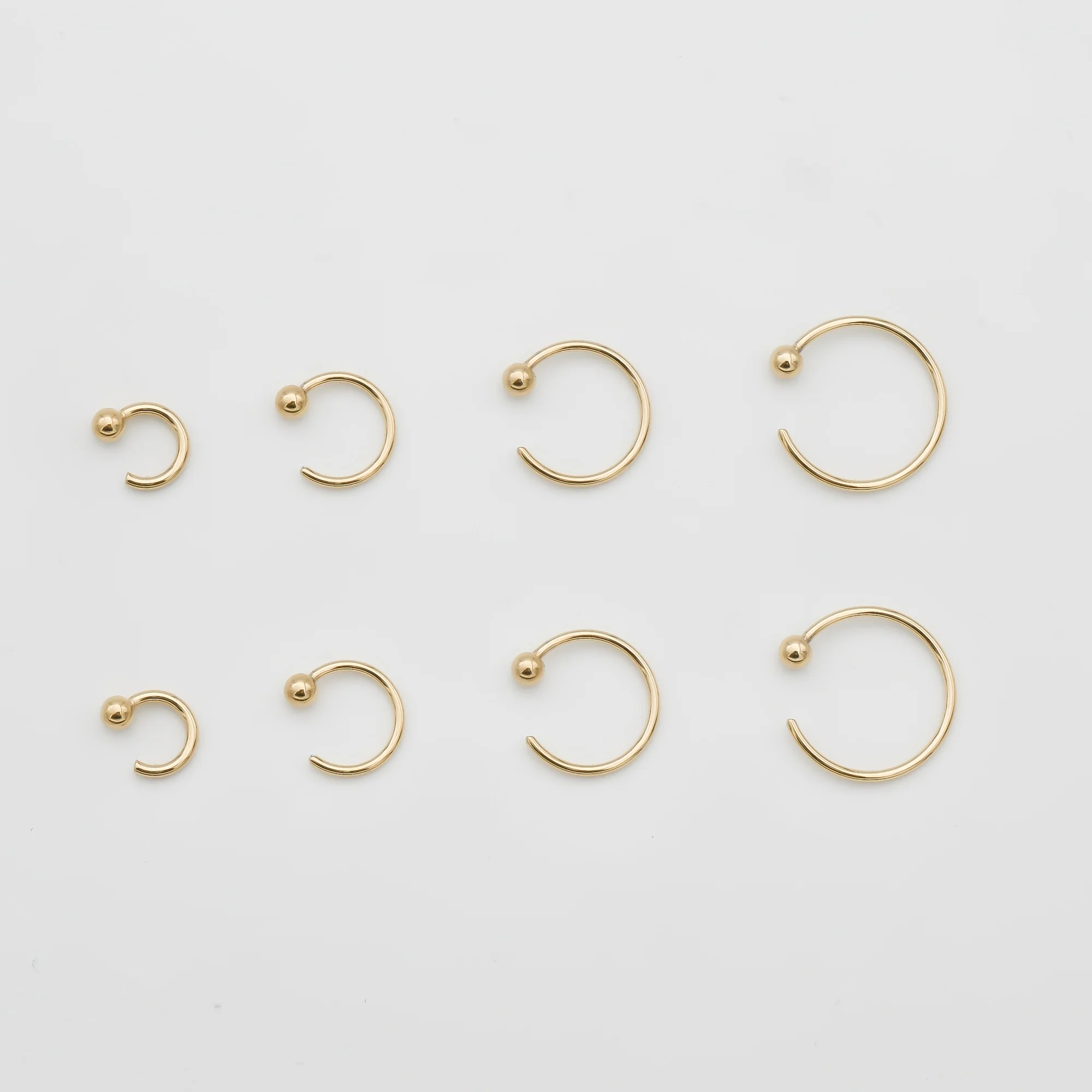 Lara Half Hoop Earrings - Image 3