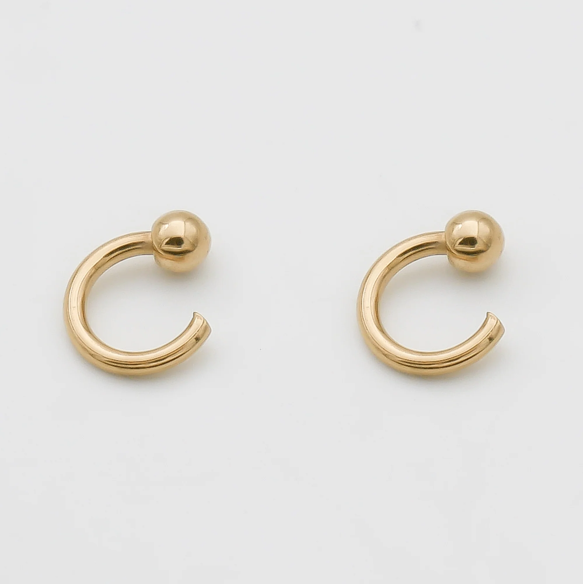 Lara Half Hoop Earrings - Image 4