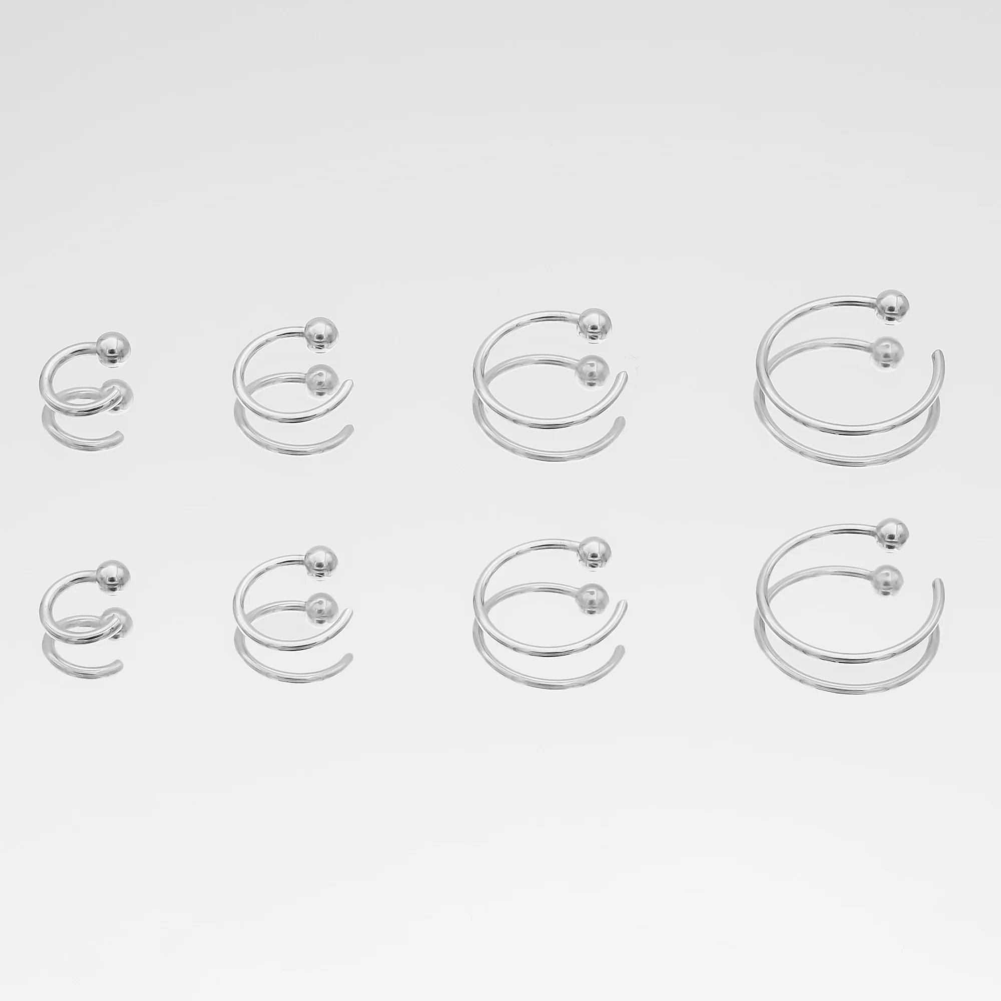 Lara Half Hoop Earrings - Image 5
