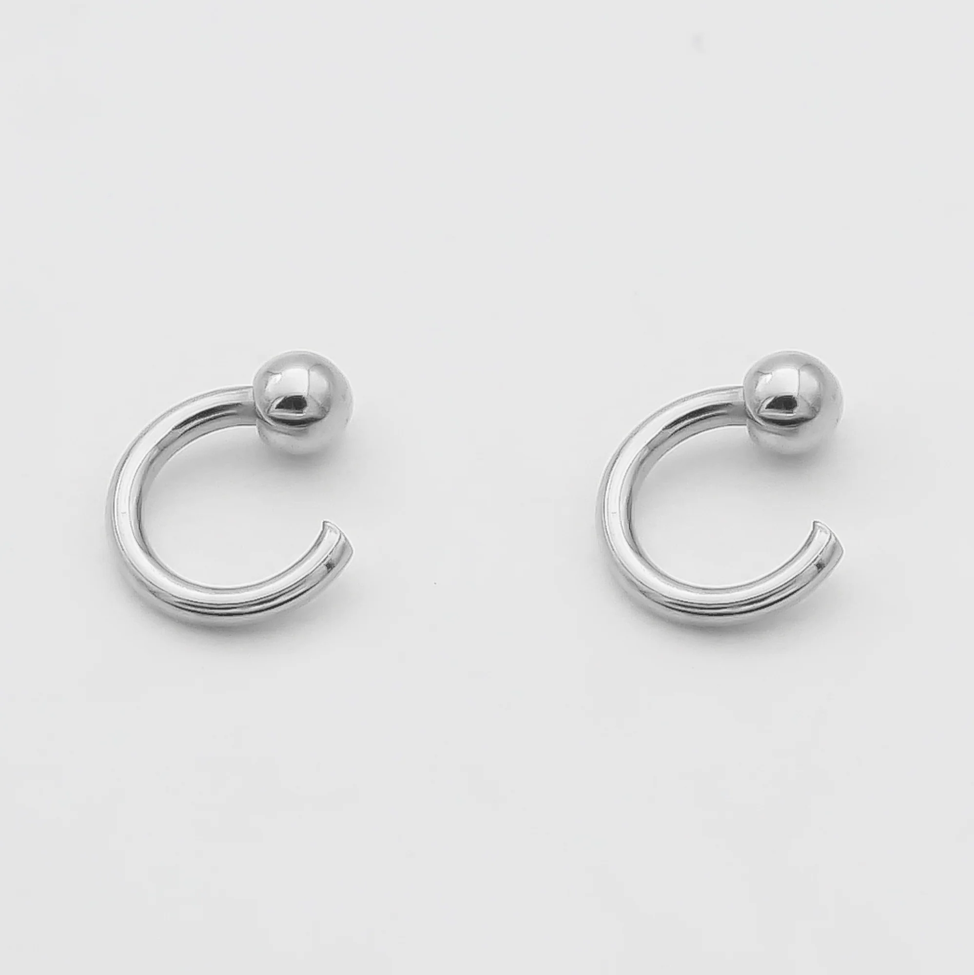 Lara Half Hoop Earrings - Image 6